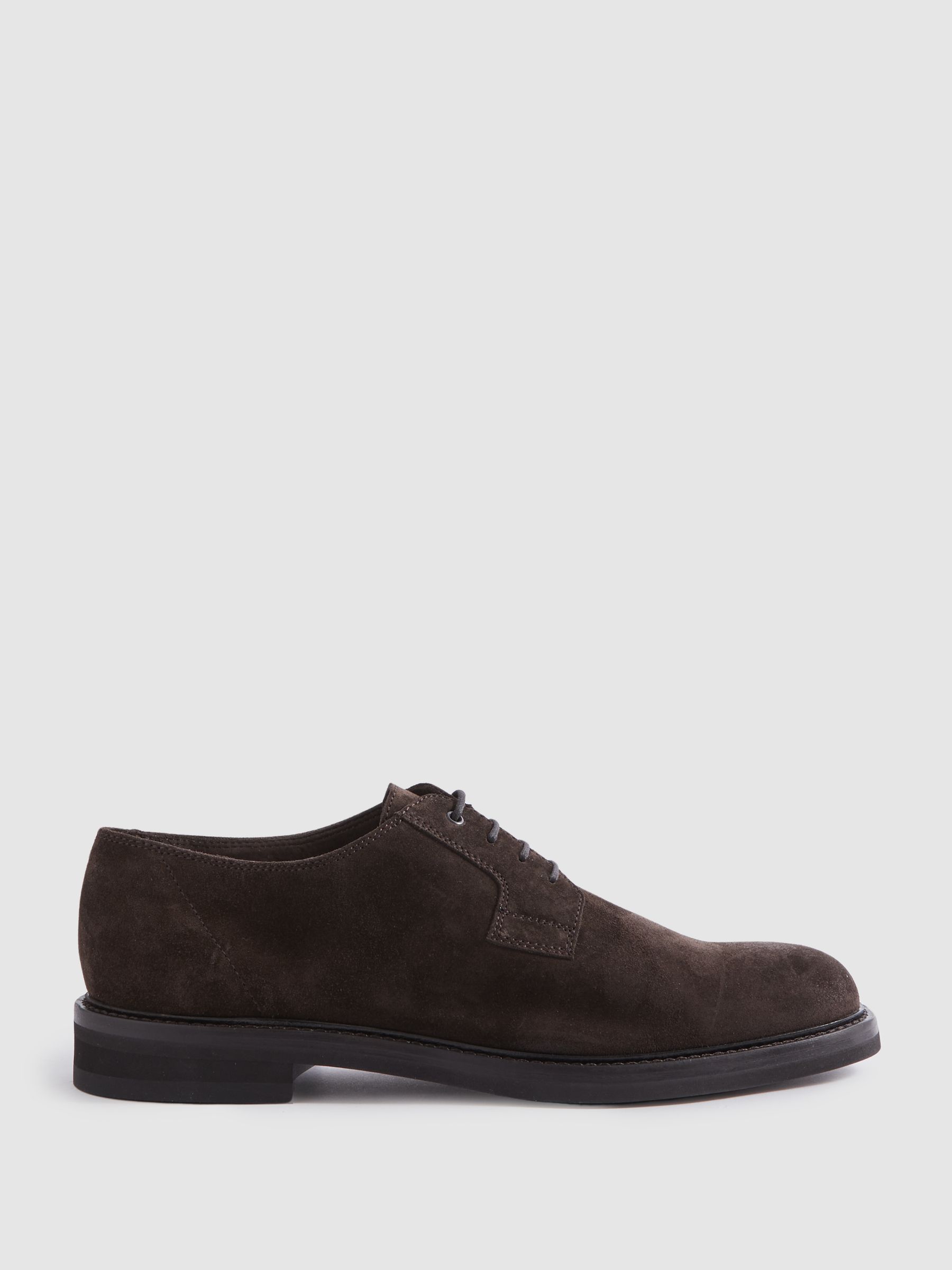 Harrys London Suede Lace-Up Shoes in Dark Brown