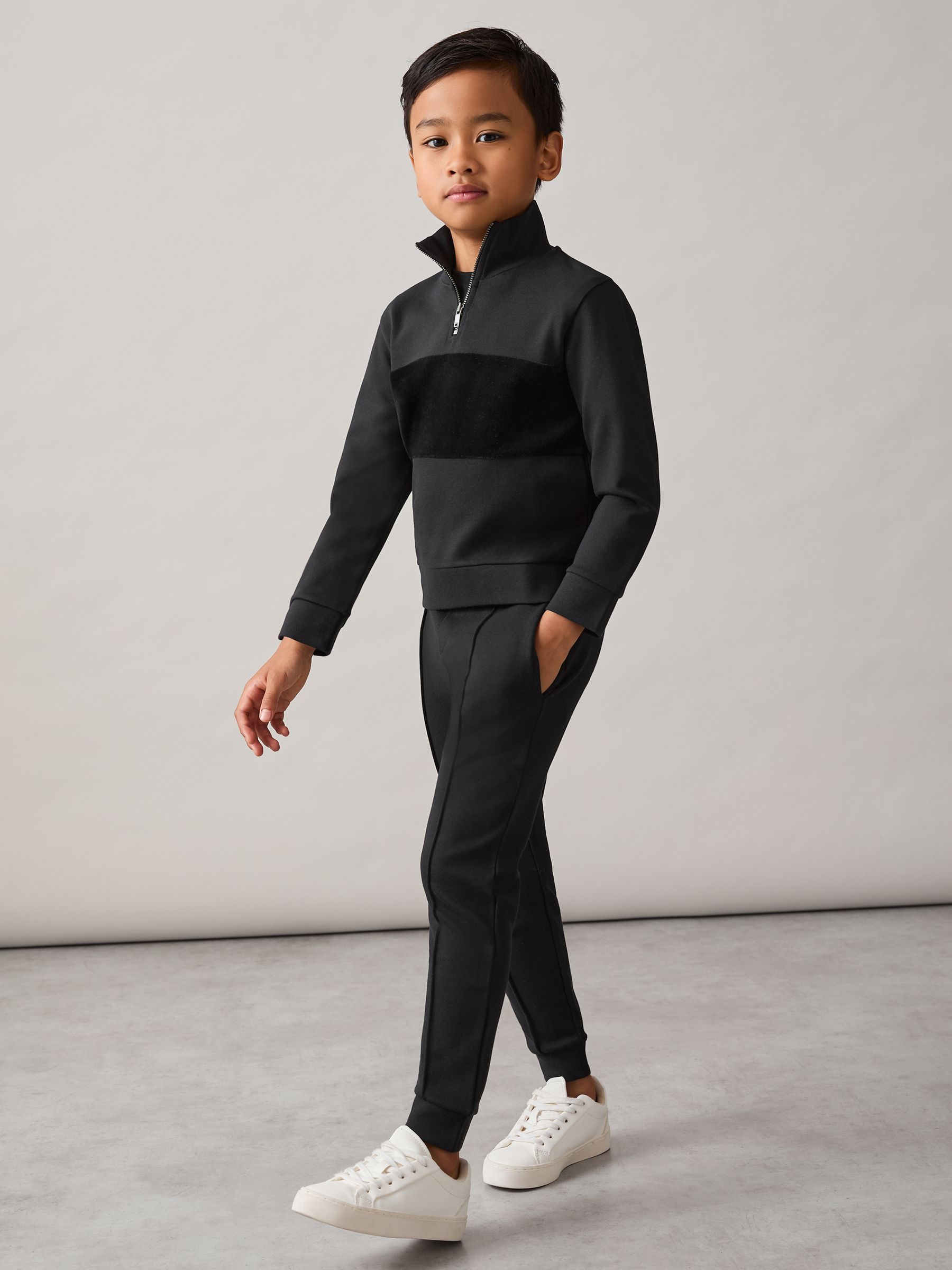 9-13 yrs Relaxed Drawstring Joggers in Black