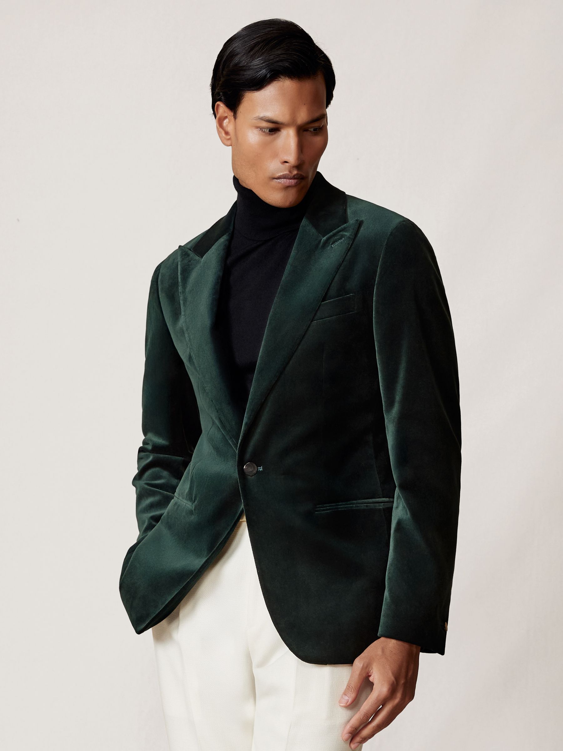 Jacket in Emerald Green
