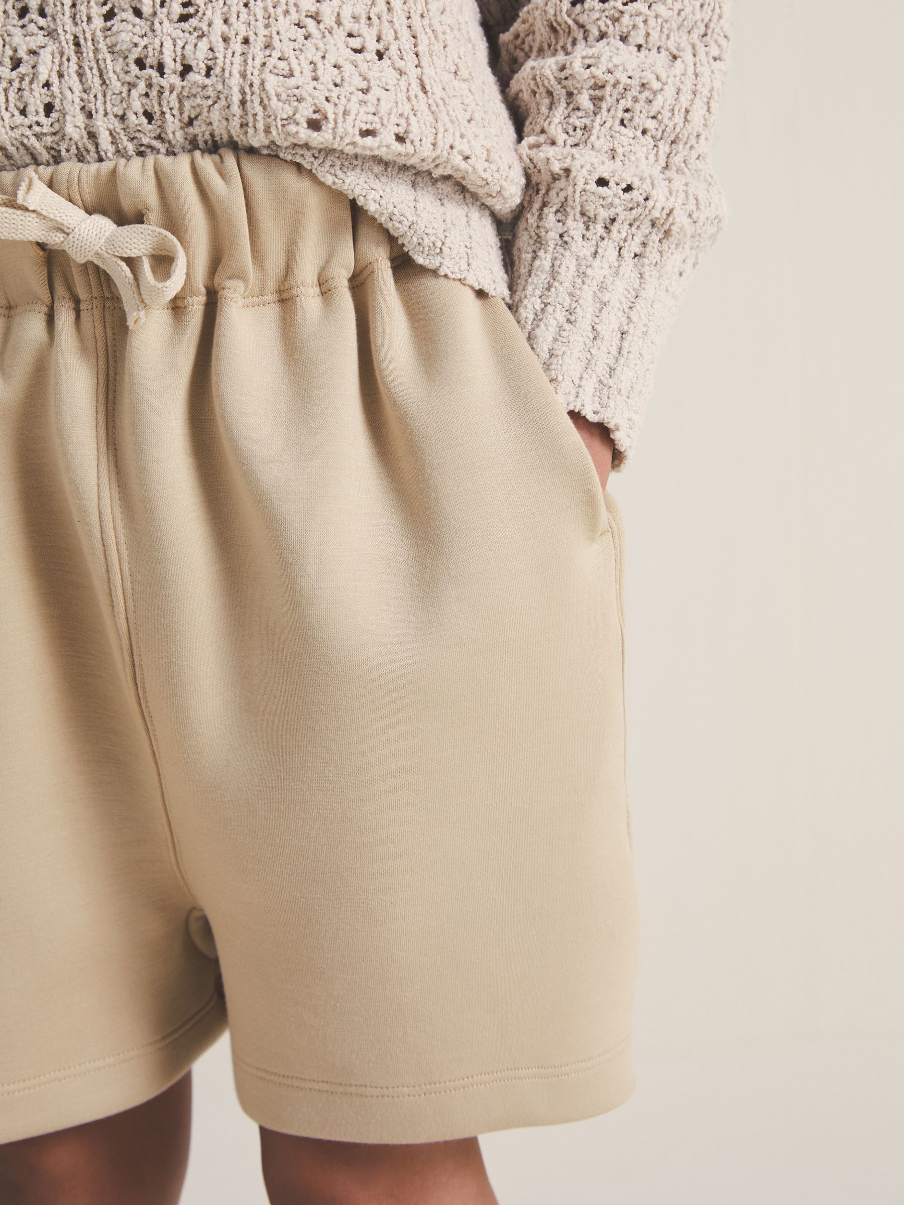 9-13 yrs | Les 100 Ciels Jersey Shorts in Sage