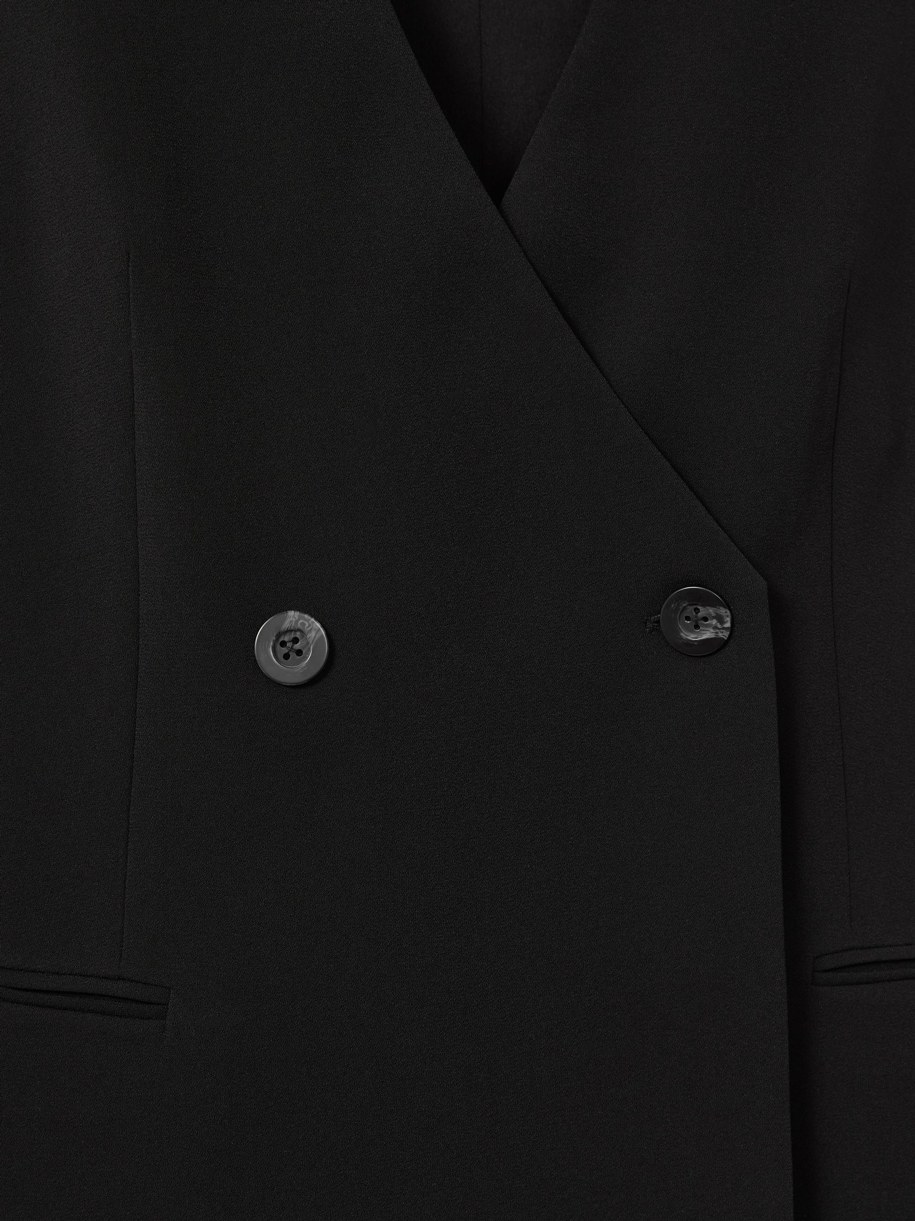 Florere Longline Black Waistcoat in Black