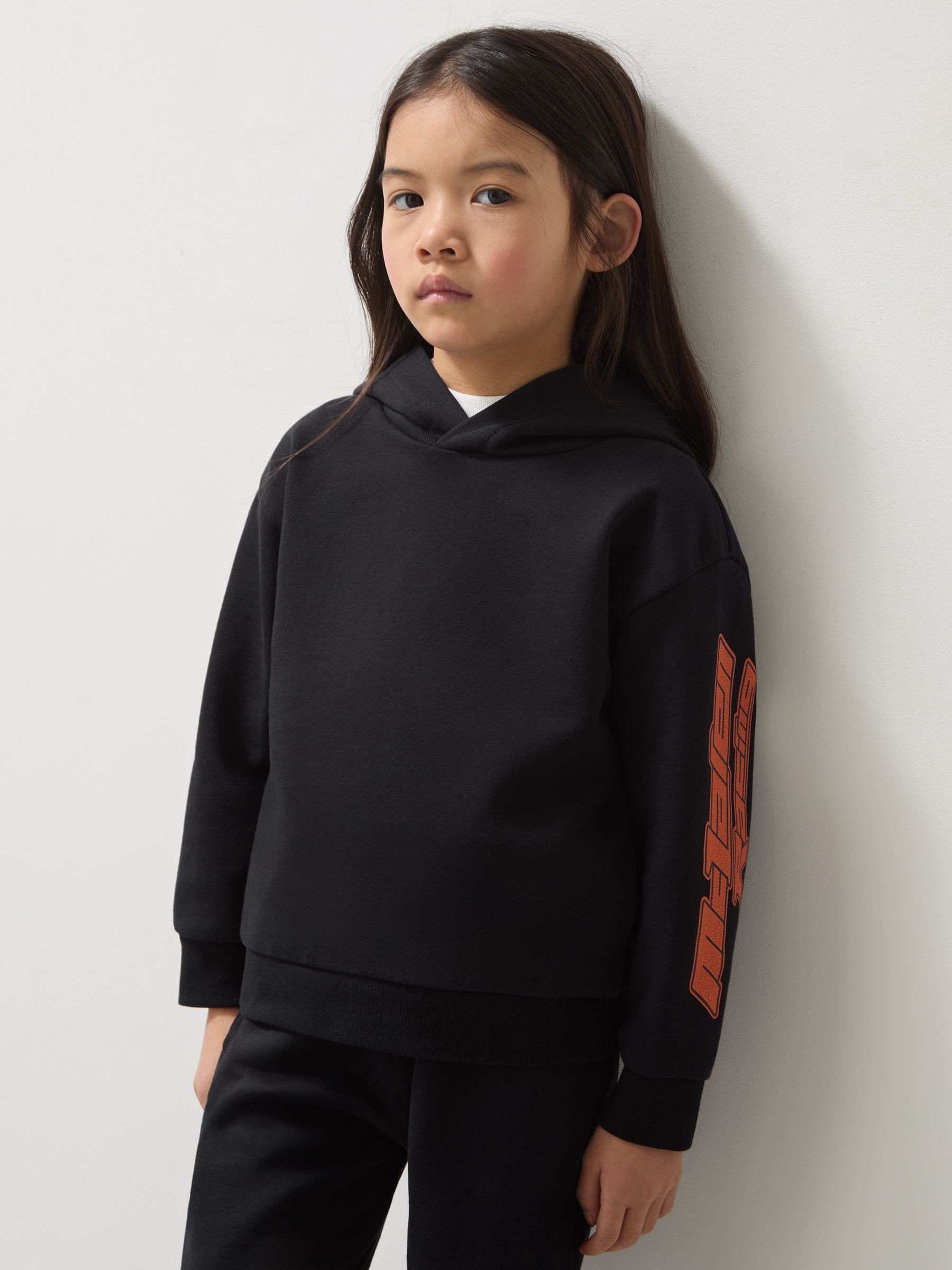 3-9 yrs McLaren F1 Team Cotton Logo Hoodie Unisex Fit in Black