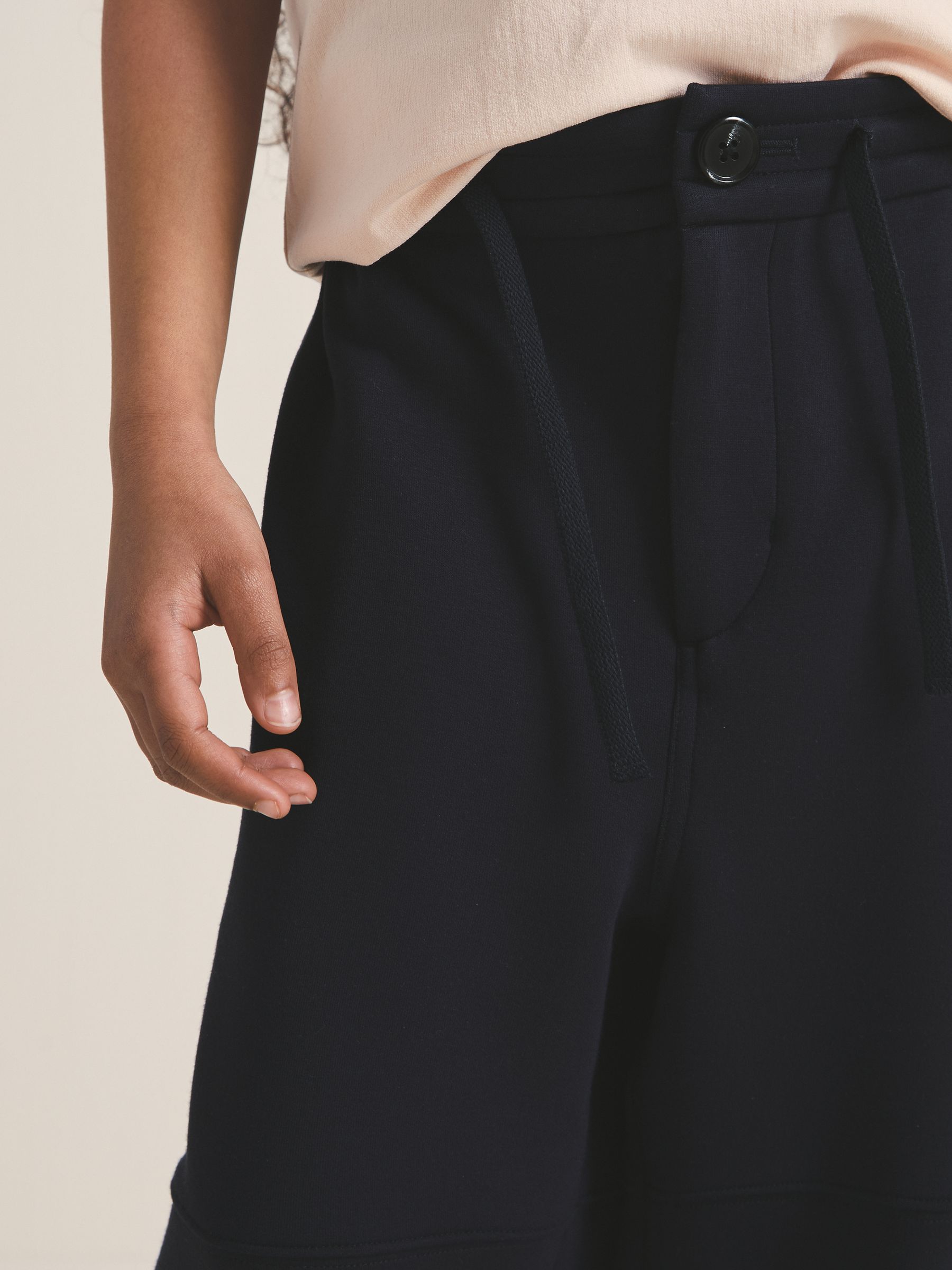 9-13 yrs Reiss | Les 100 Ciels Wide-Leg Joggers in Navy