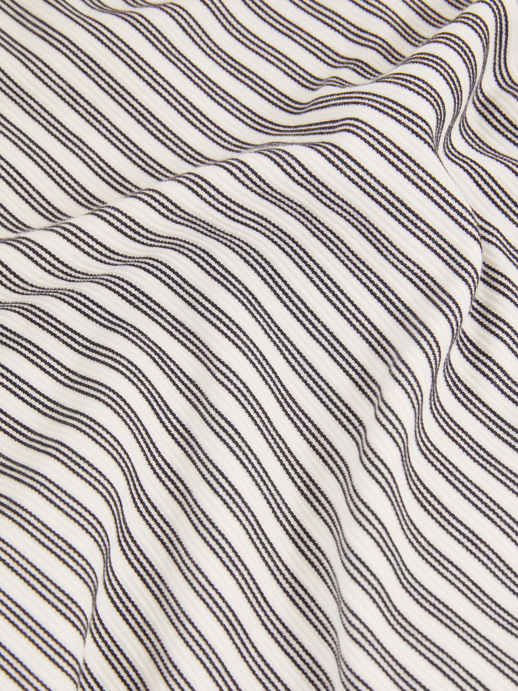 Heavyweight Striped T-Shirt in White/Navy