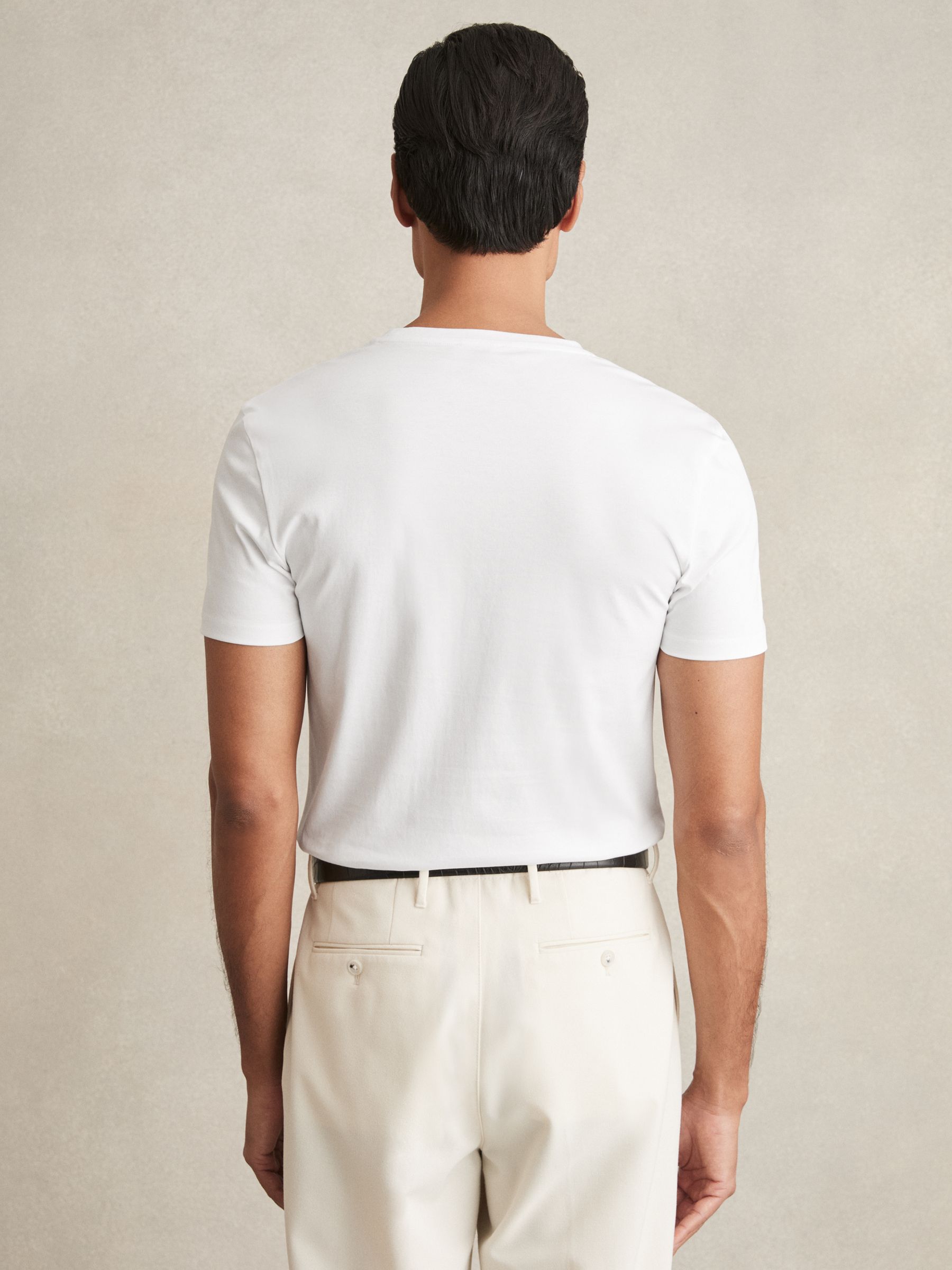 Cotton Sports-Fit T-Shirt in White