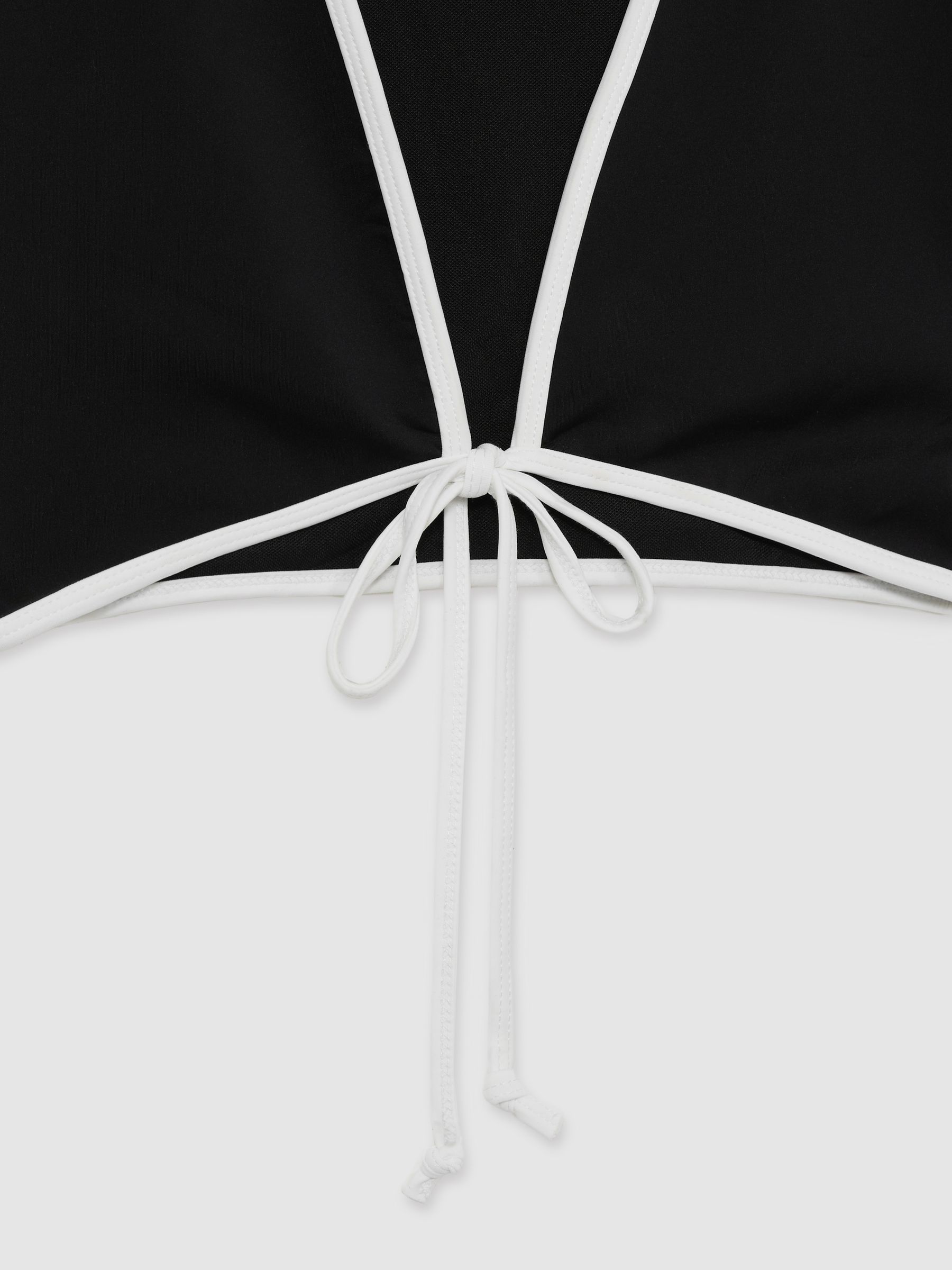 Good American Tie-Front Swim Tee in Black