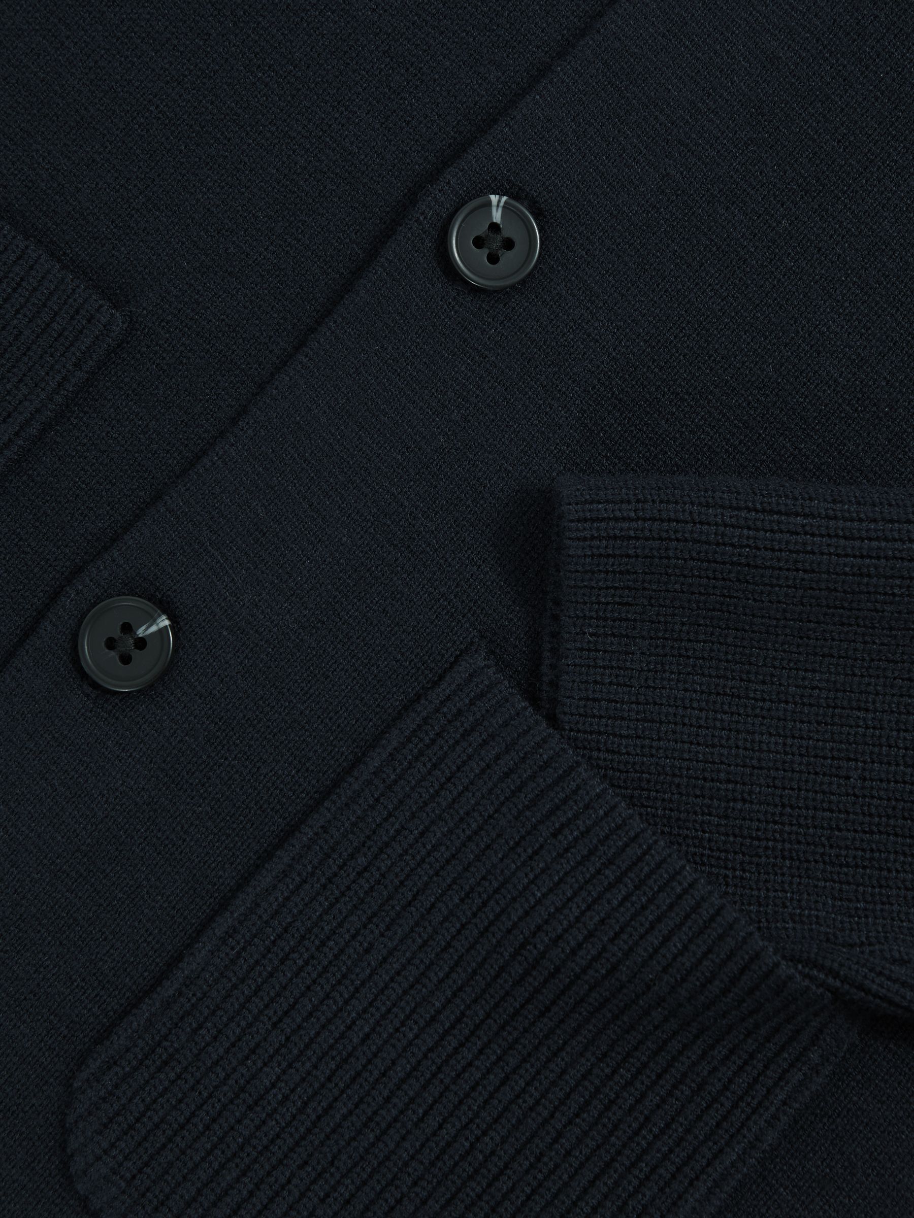 9-13 yrs Button-Through Knitted Cardigan in Navy