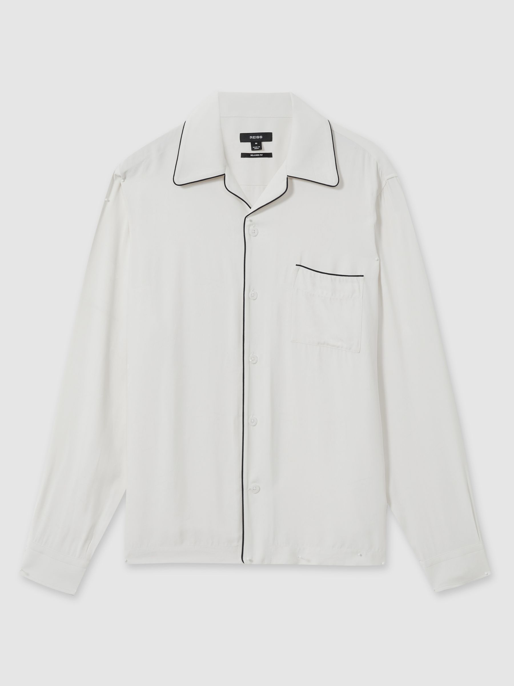 Cocktail-Jacquard Faille Shirt in White