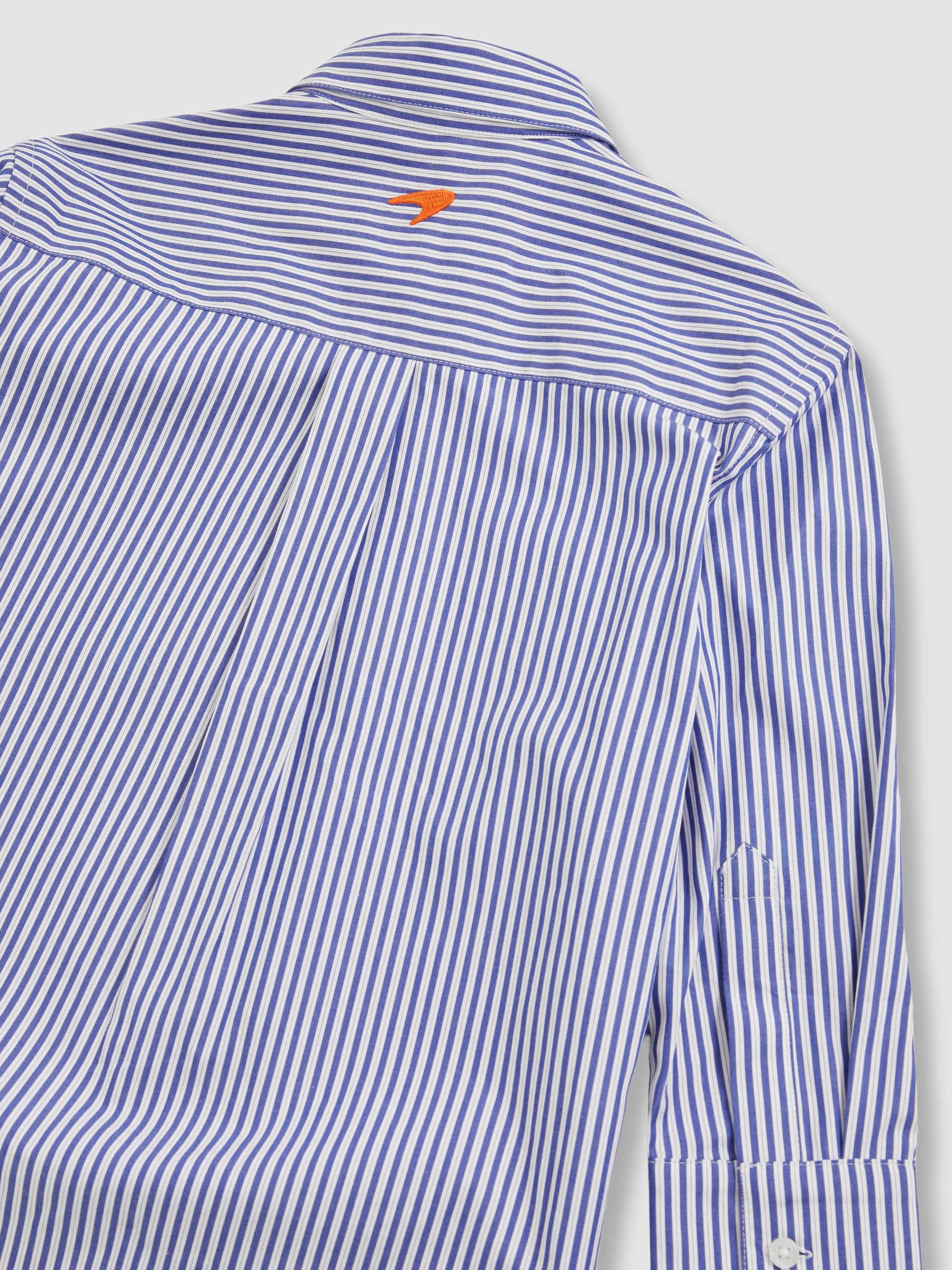 9-13 yrs McLaren F1 Team Cotton Stripe Shirt in Blue/White