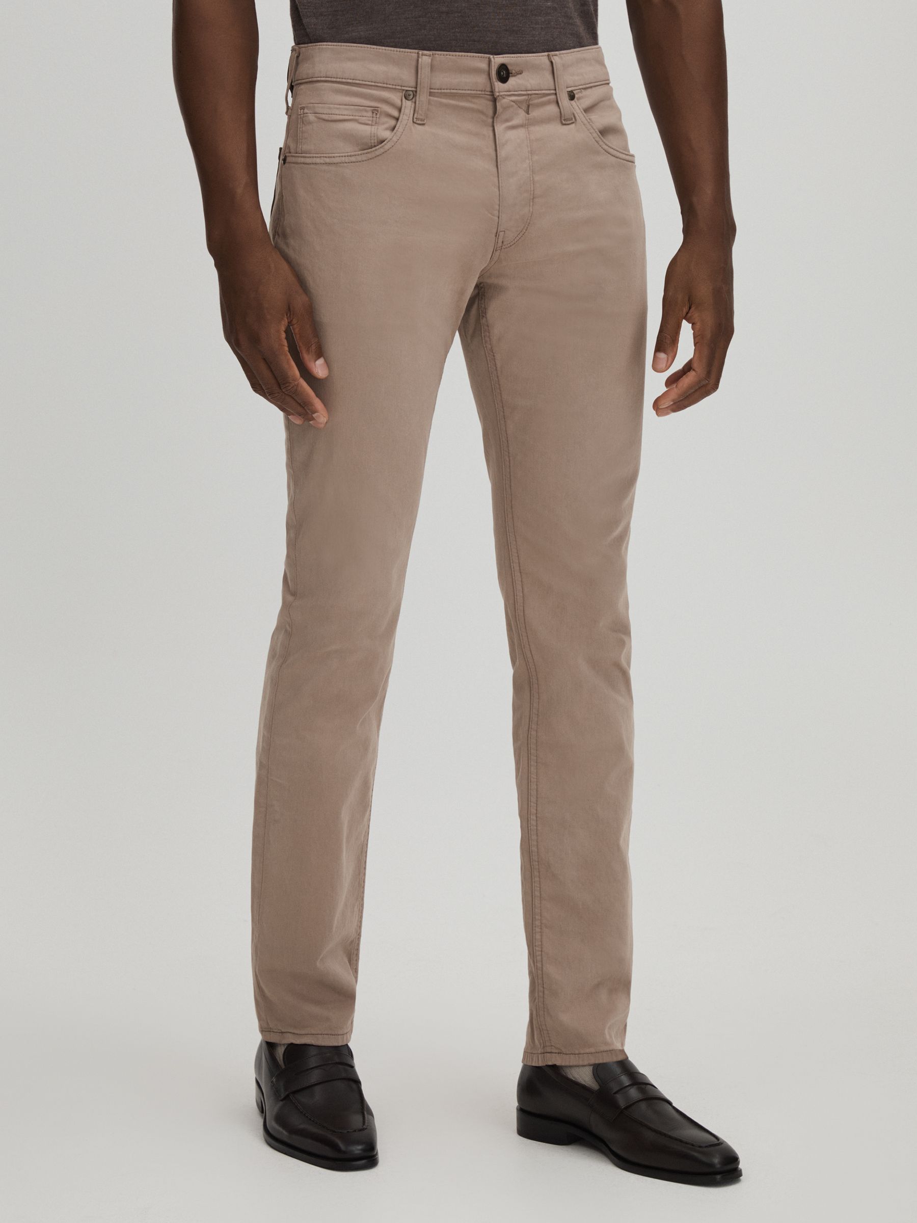 Paige Straight Leg Jeans in Cocoa