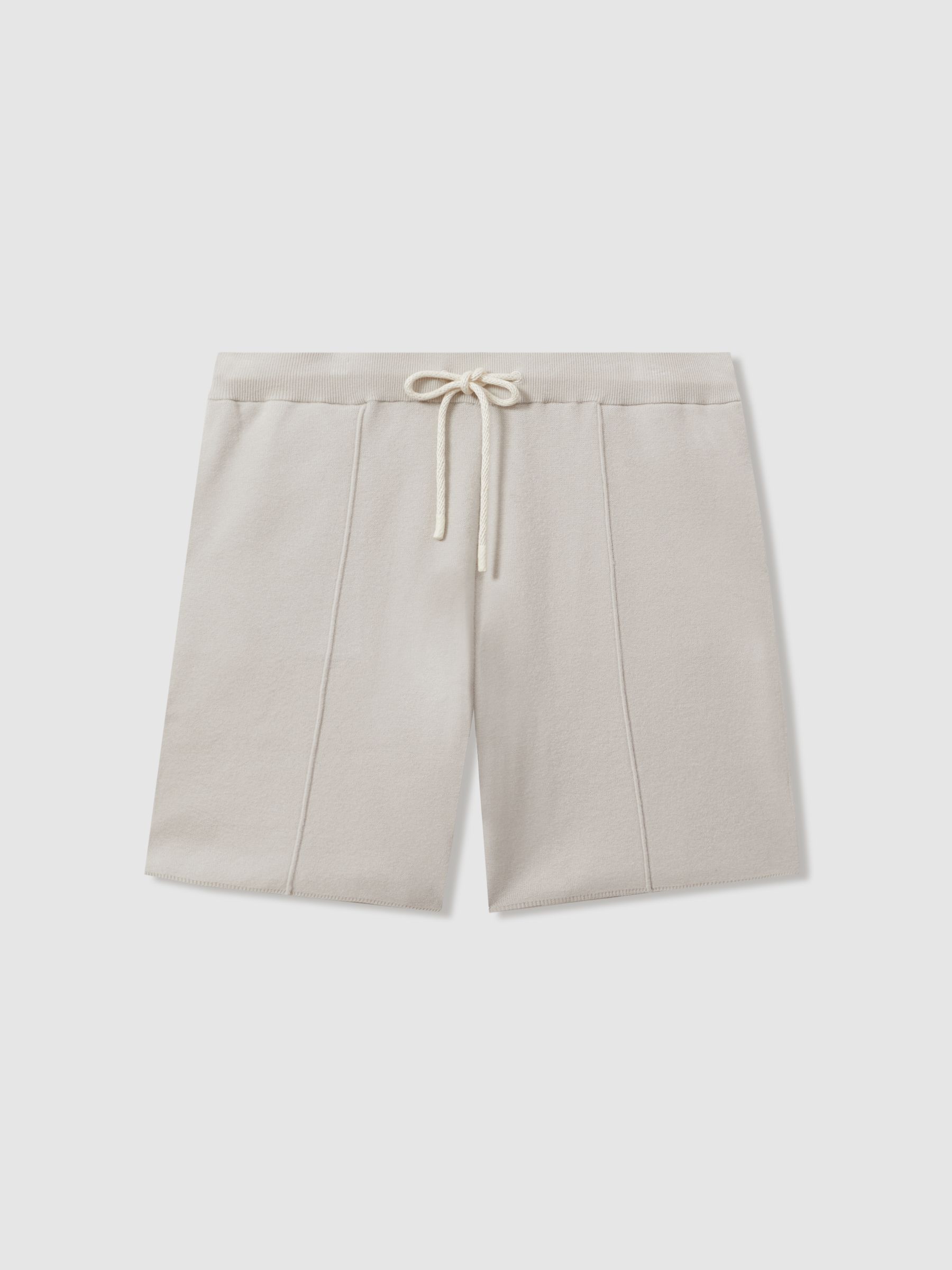 Paige Drawstring Sweat Shorts in Light Grey