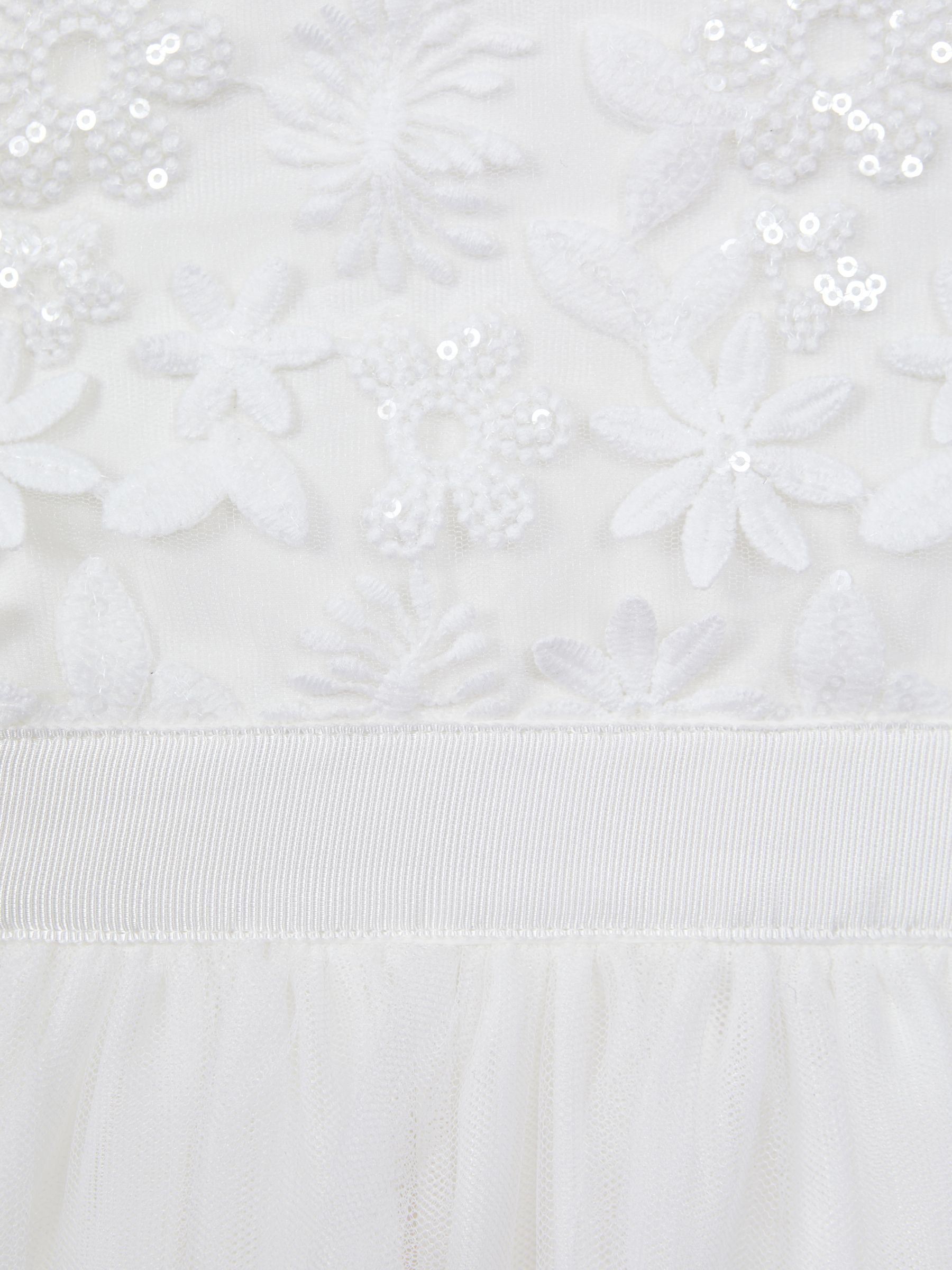 9-13 yrs Embellished Tulle Dress in Ivory