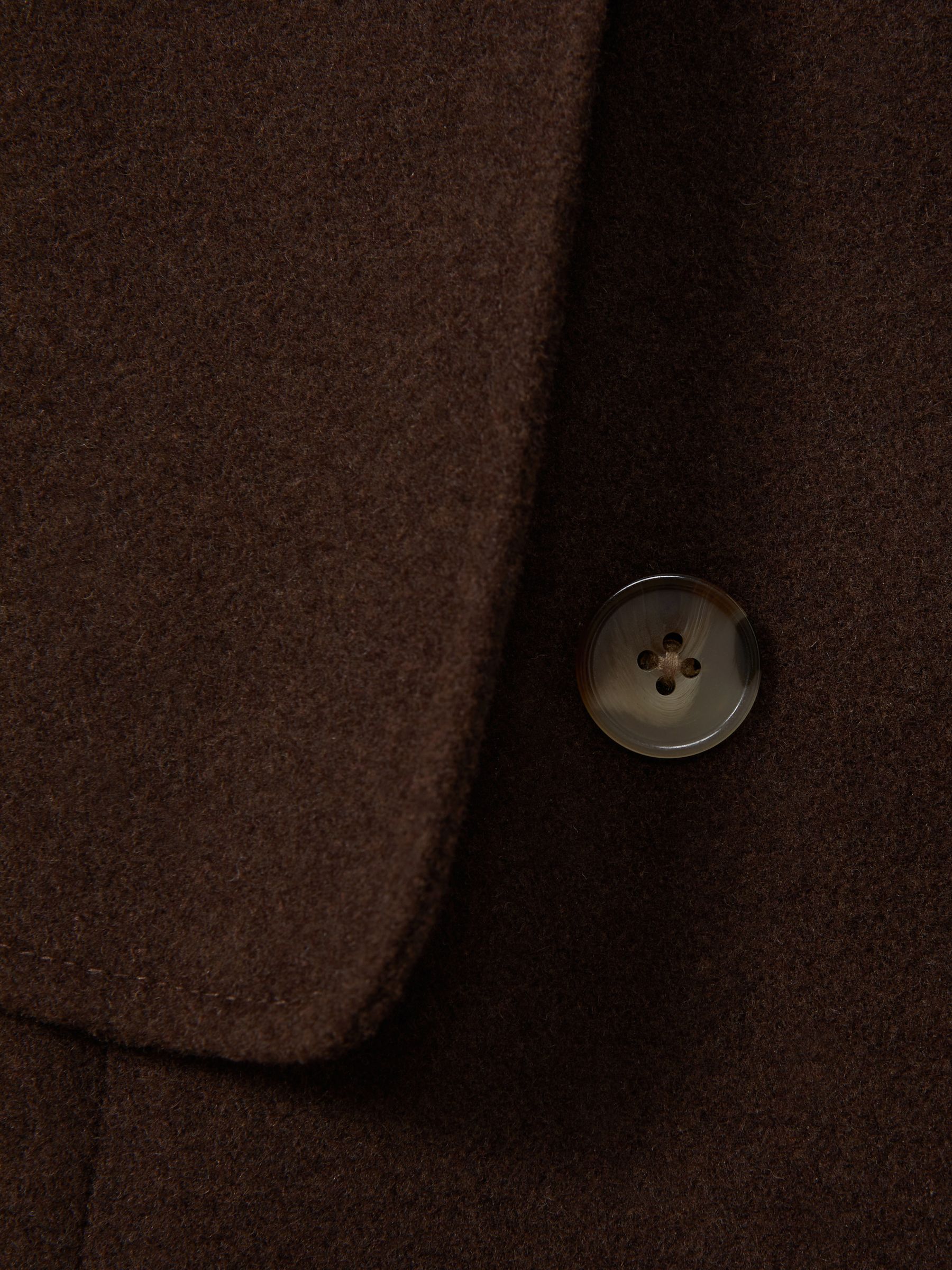 4-9 yrs Double Breasted Cape Coat with Wool in Chocolate