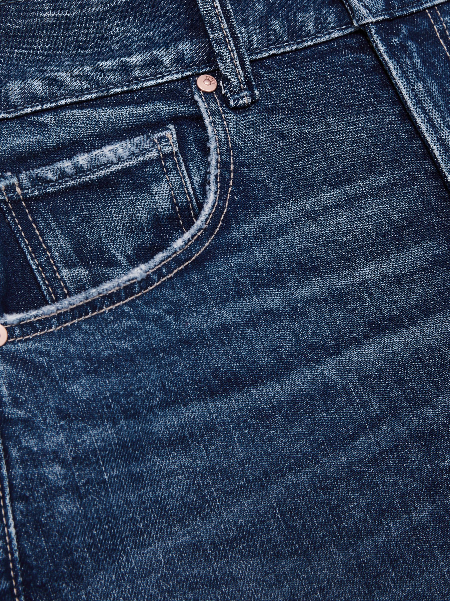 Paige High Rise Wide Leg Jeans in Boogie Blue