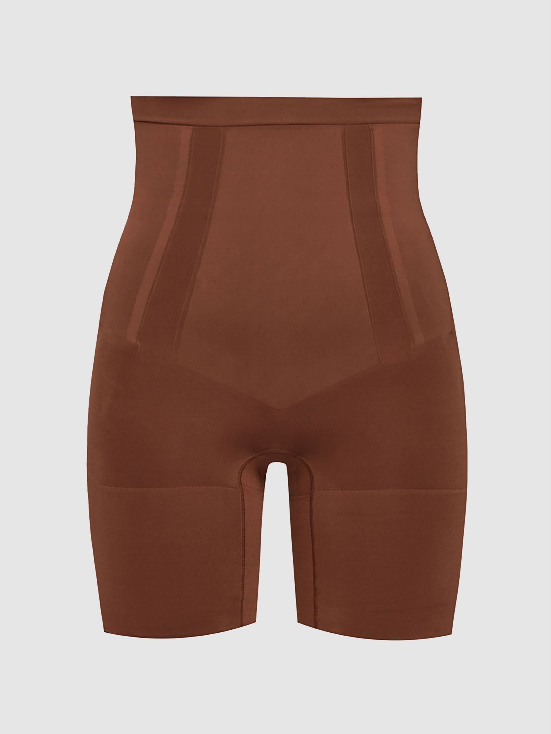 Spanx Shapewear Super Firming High Rise Mid-Thigh Shorts in Chestnut Brown