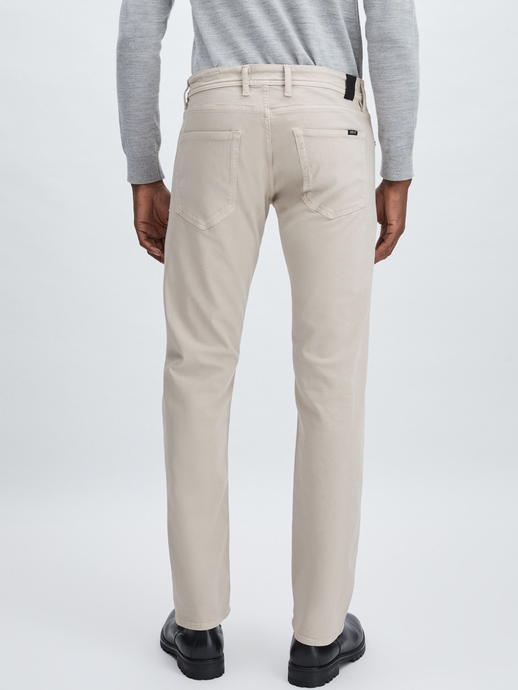 Replay Straight-Leg Jeans in Grey