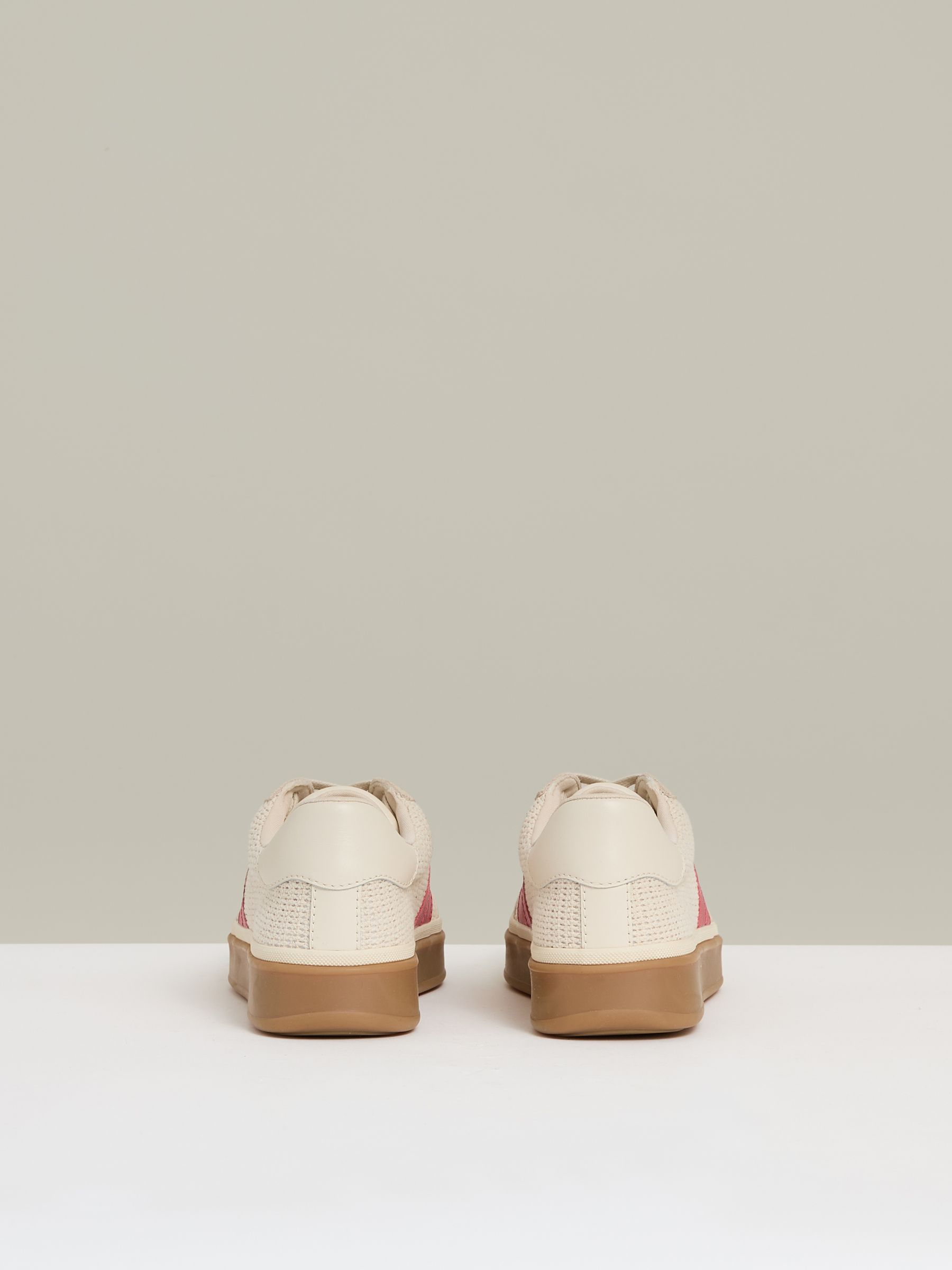 Woven Low-Top Trainers in Neutral