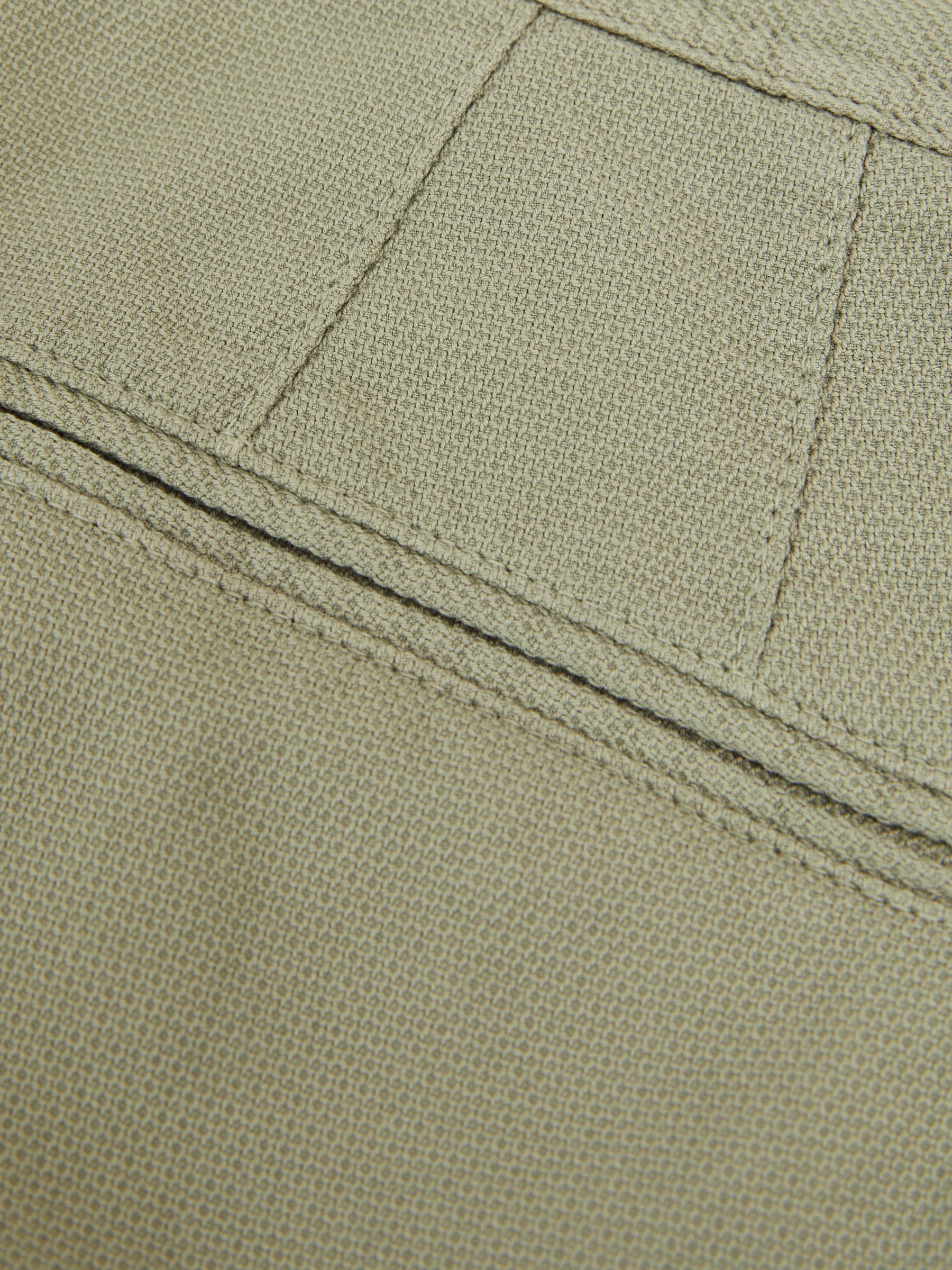 Cotton-Piqué Slim-Fit Chinos in Khaki Green