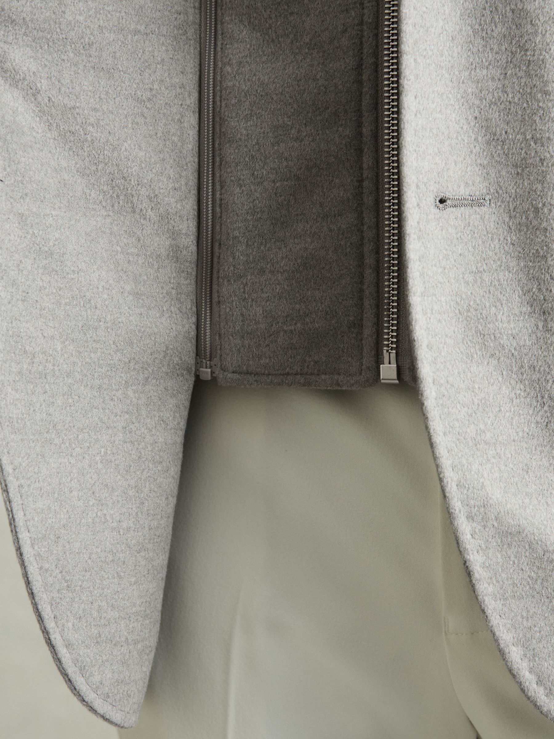Single-Breasted Blazer With Gilet Insert Regular-Fit in Grey