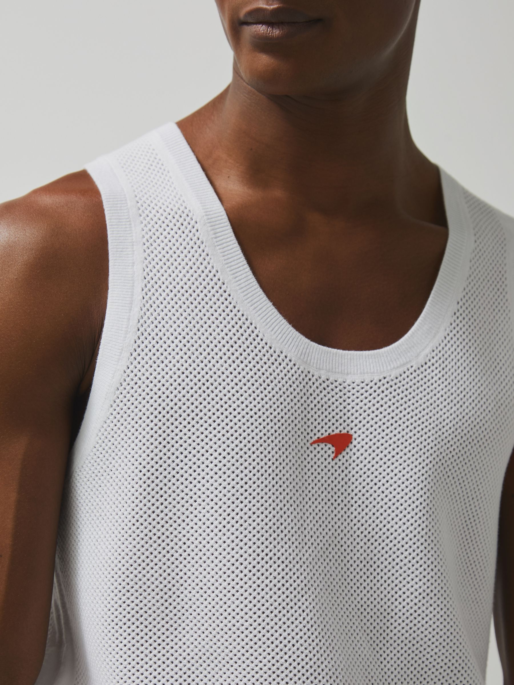 McLaren F1 Team Speedmark Knit Vest in White
