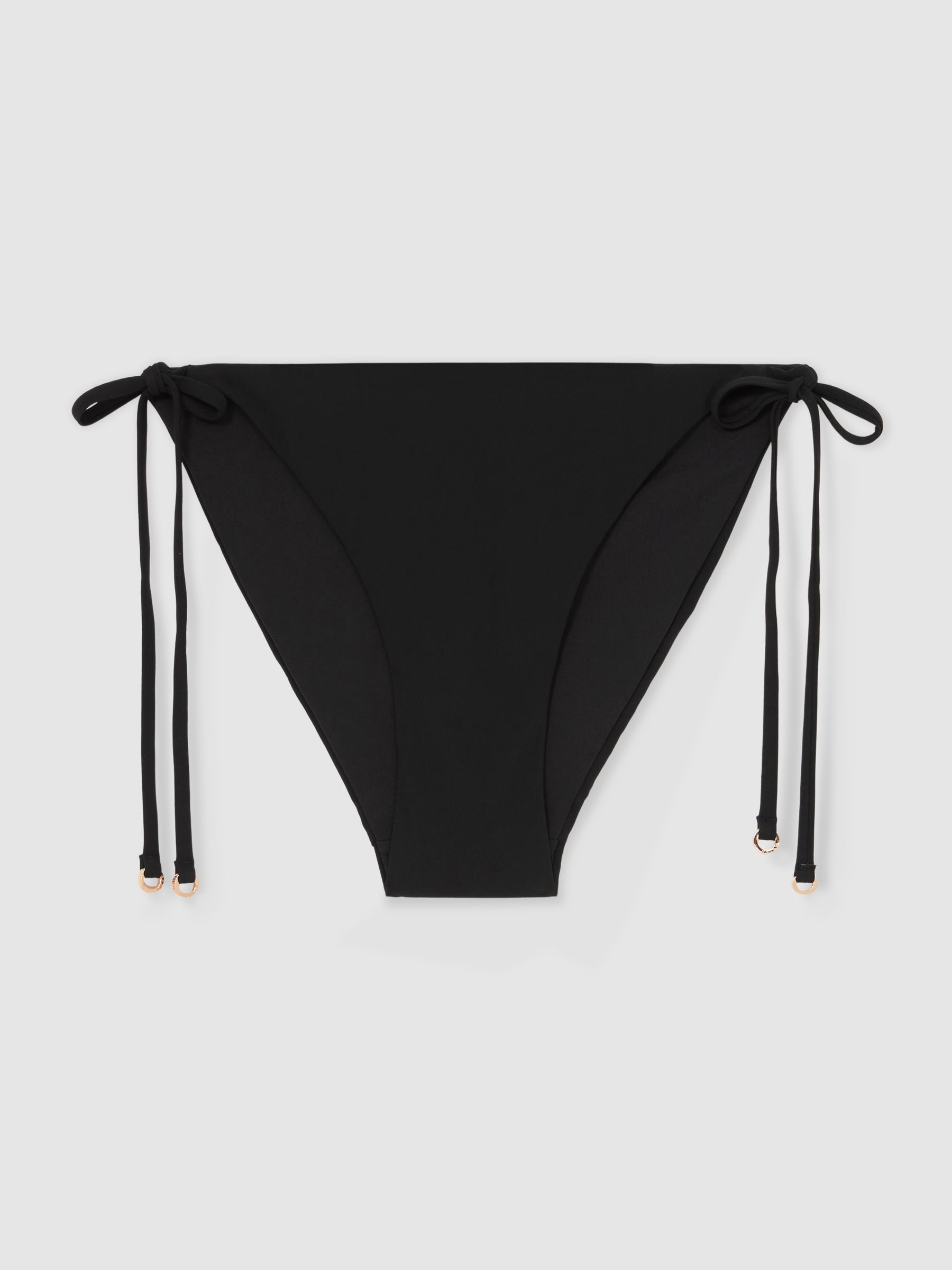 Side Tie Bikini Bottoms in Black