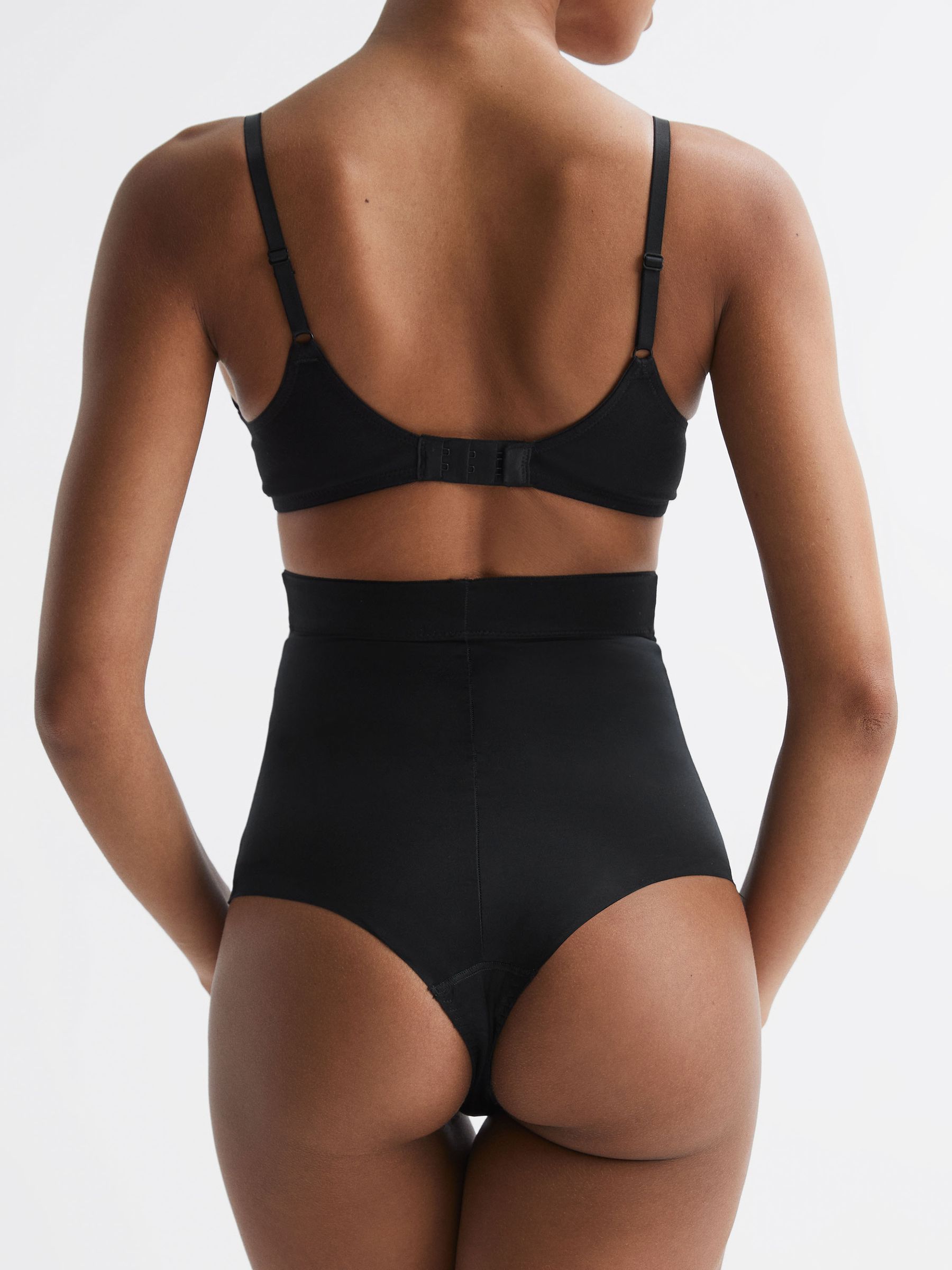Spanx Shapewear Firming High-Waisted Thong in Black