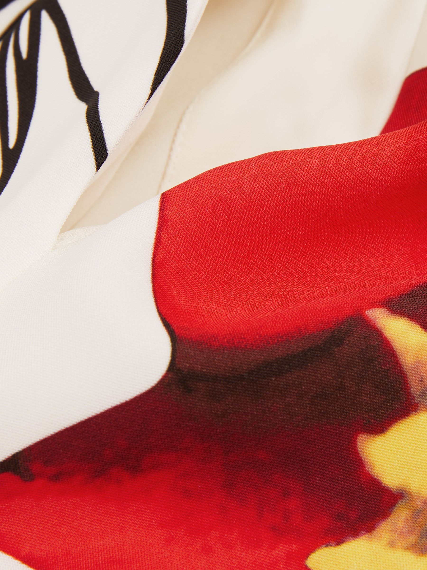 Reiss | NYBG Floral-Print Mini Dress in Ivory