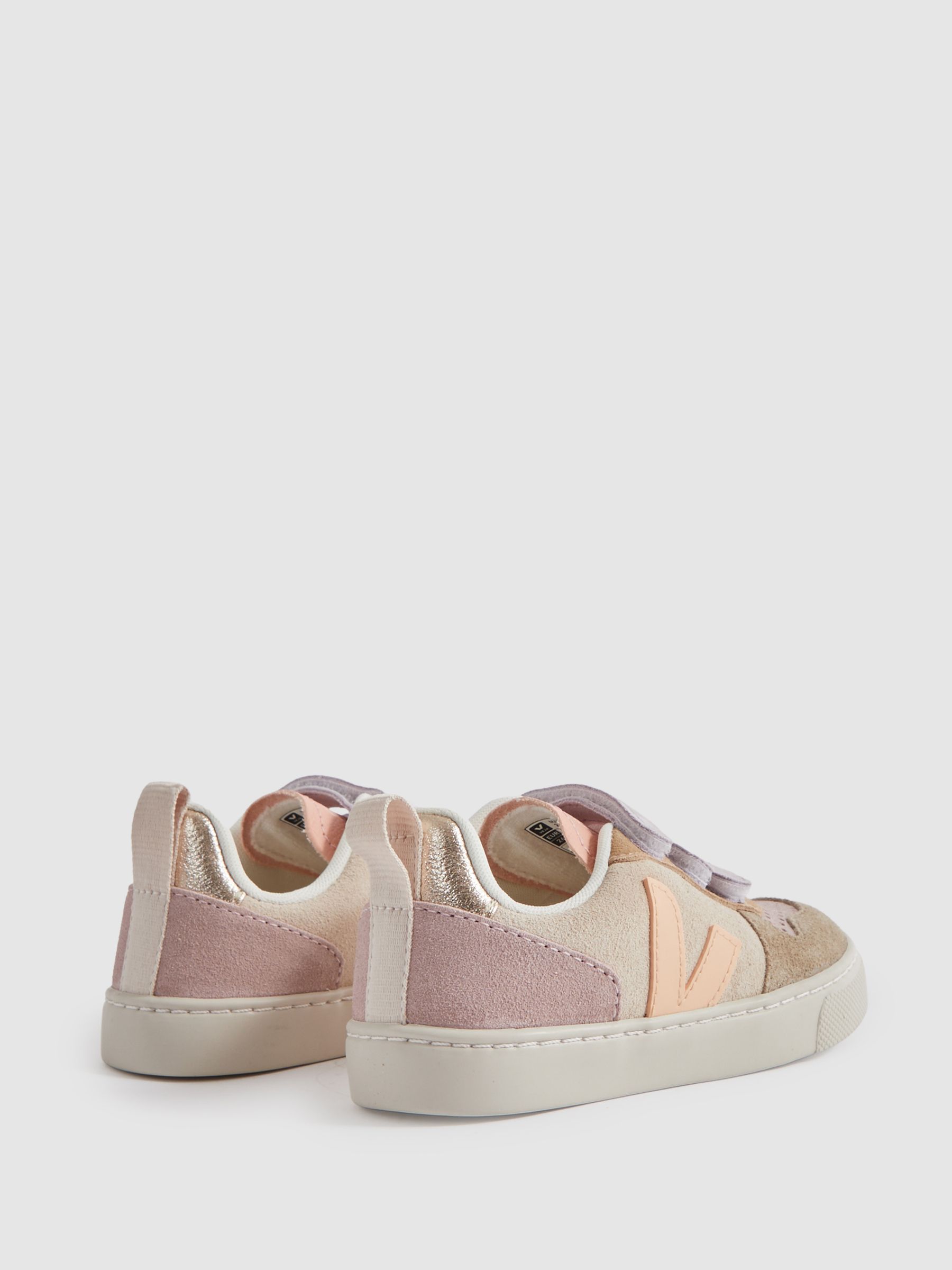 Veja Suede Touch-Strap Trainers in Multi Sable