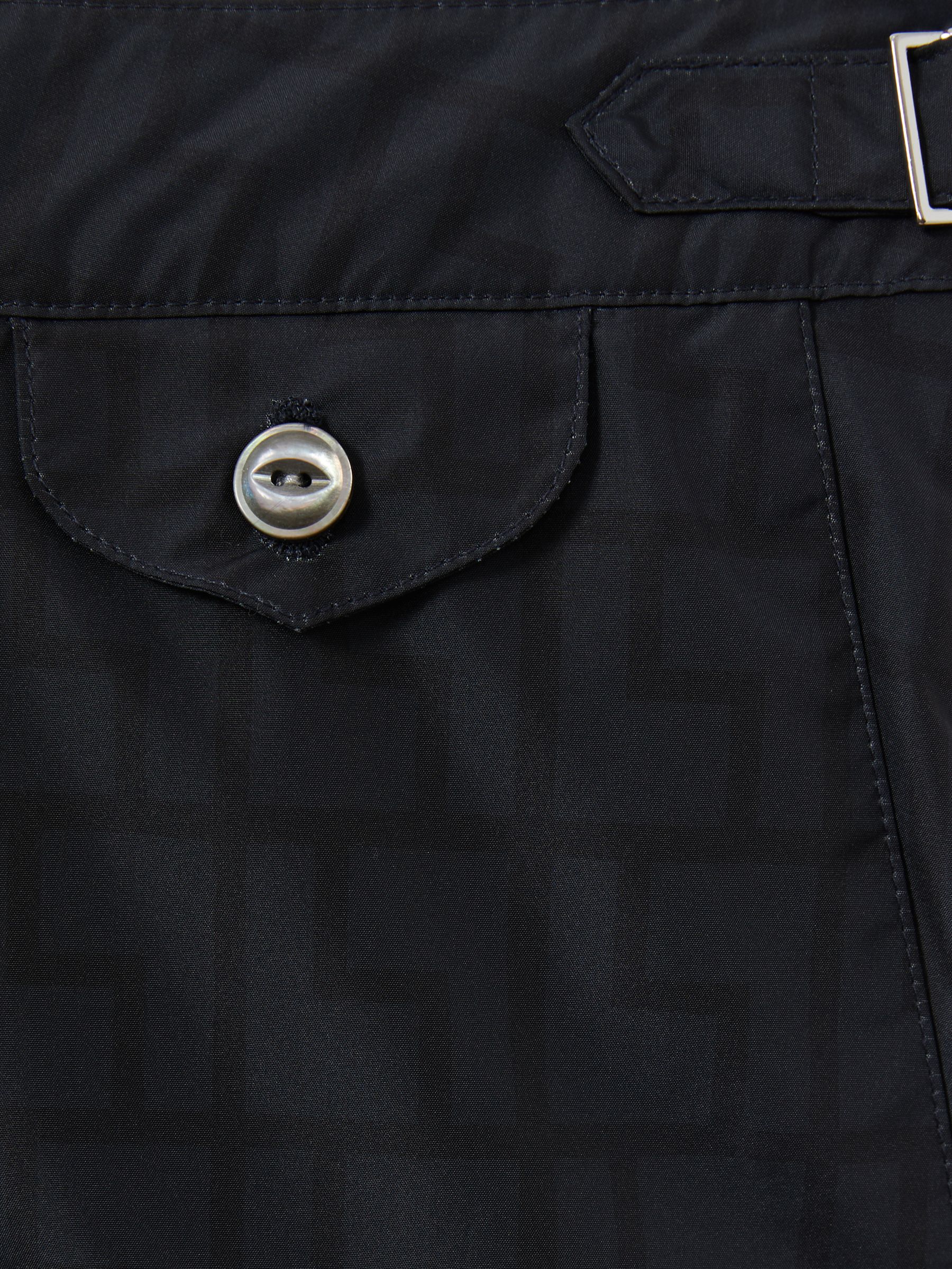 Hemingsworth Ikat-Print Swim Shorts in Navy