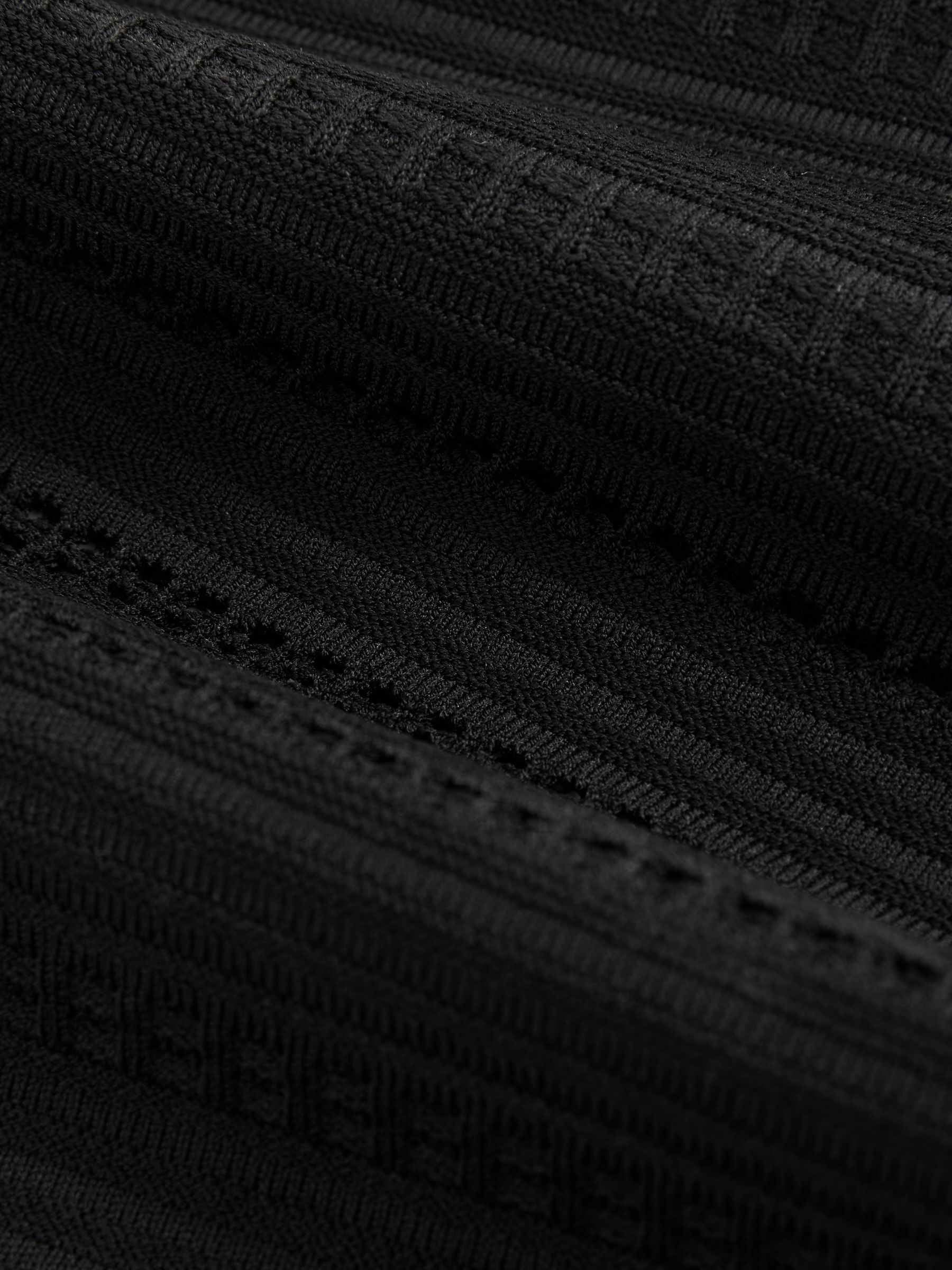 Bardot Open Knit Top in Black