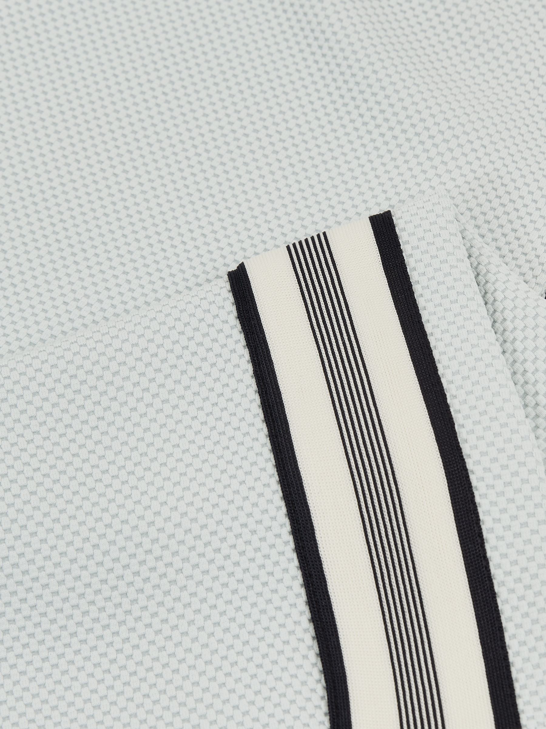 Textured Tape Drawstring Shorts in Ice Blue