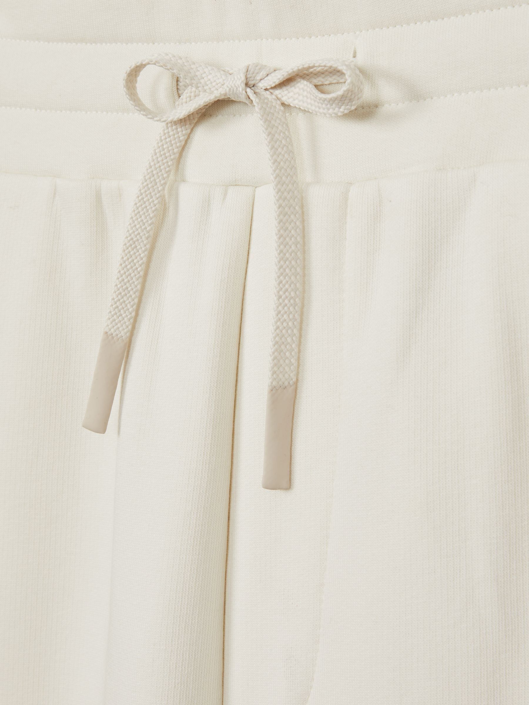 Cotton-Blend Jersey Joggers in Off White