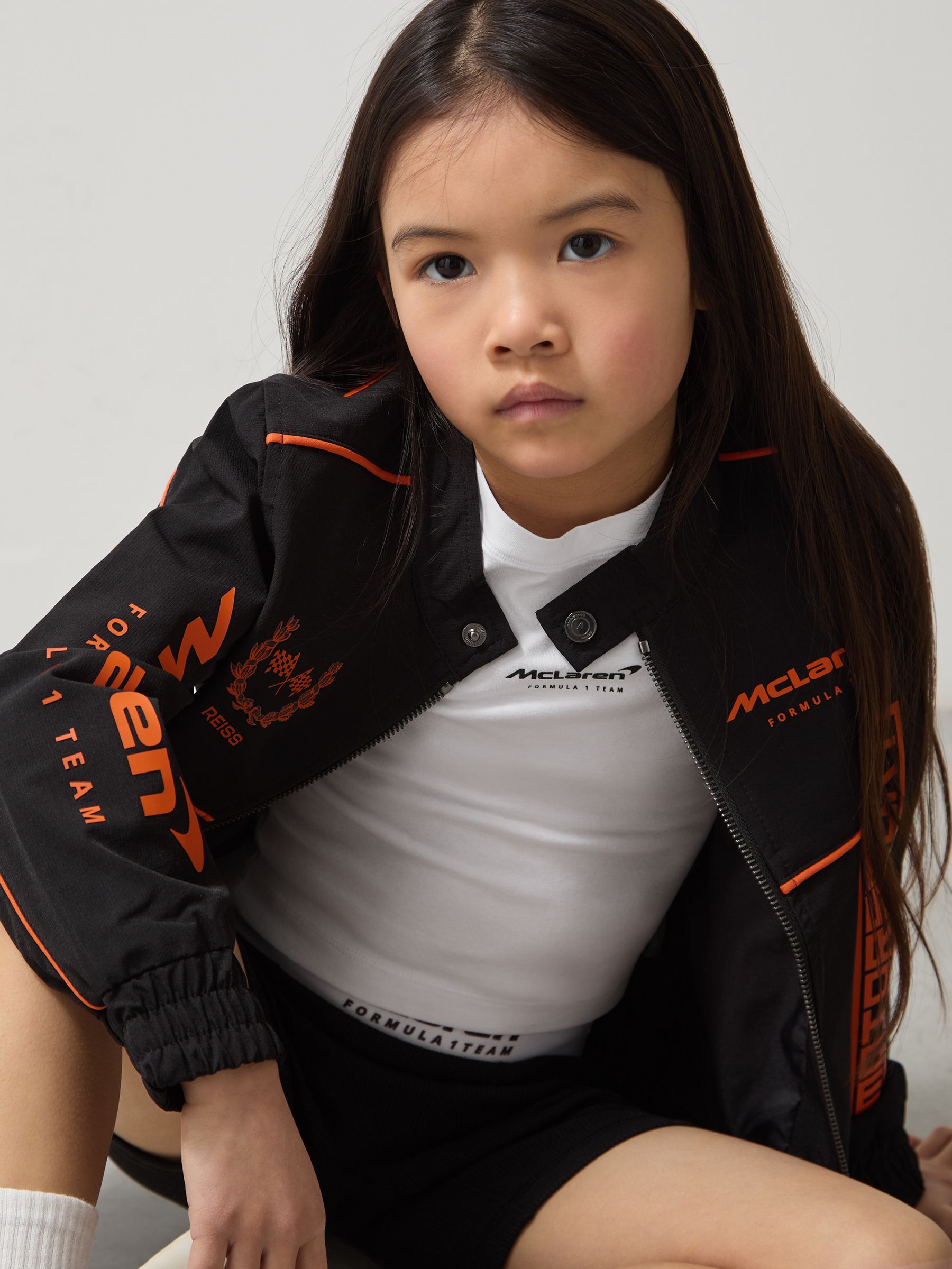 3-9 yrs Unisex Fit McLaren F1 Team Technical Logo Jacket in Black