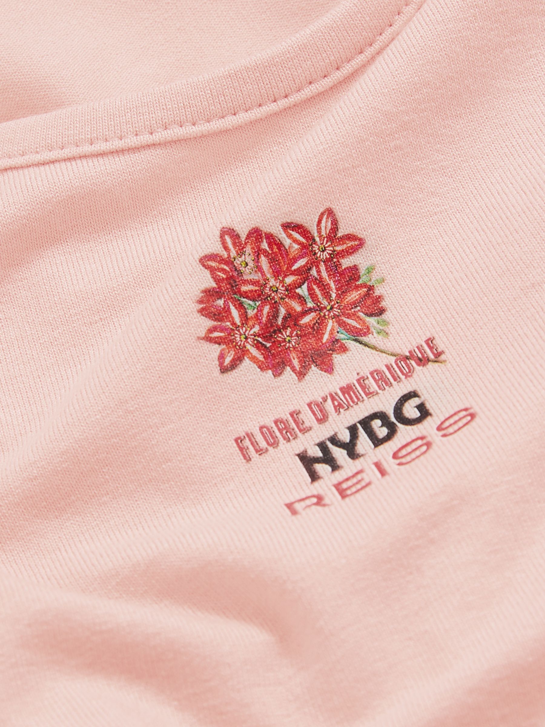 Reiss | NYBG Floral Emblem Vest in Pink