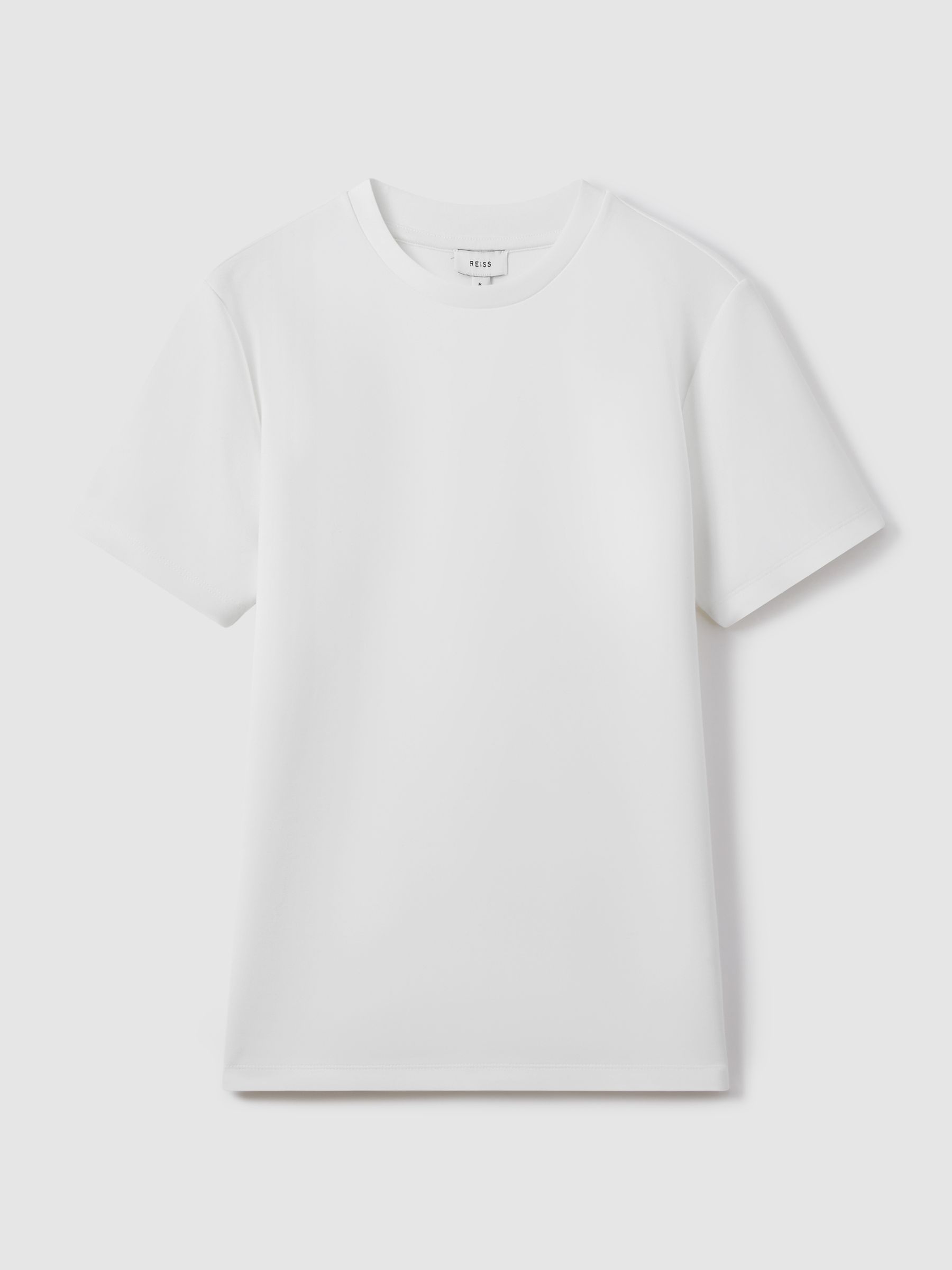 Interlock Jersey Crew Neck T-Shirt in White
