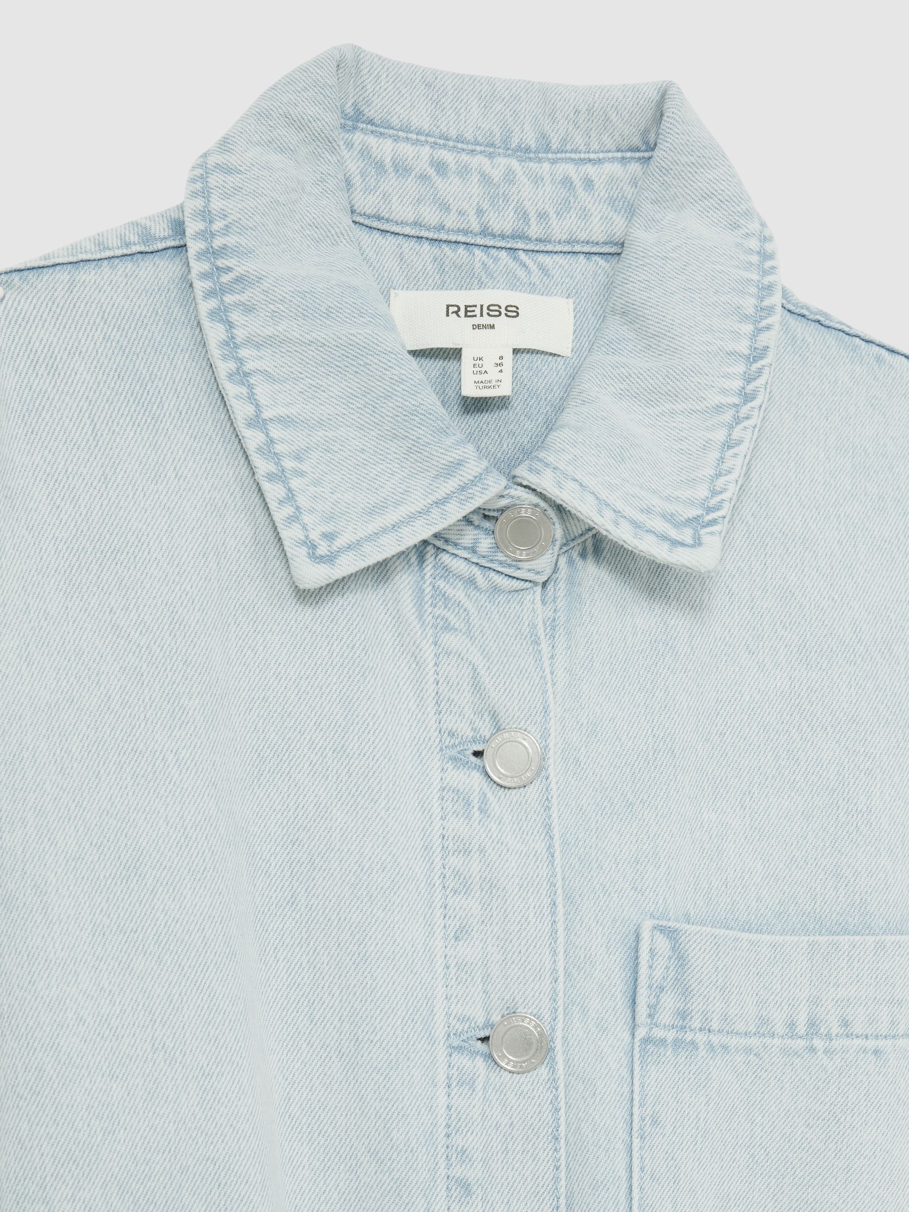 Denim Mini Dress in Indigo