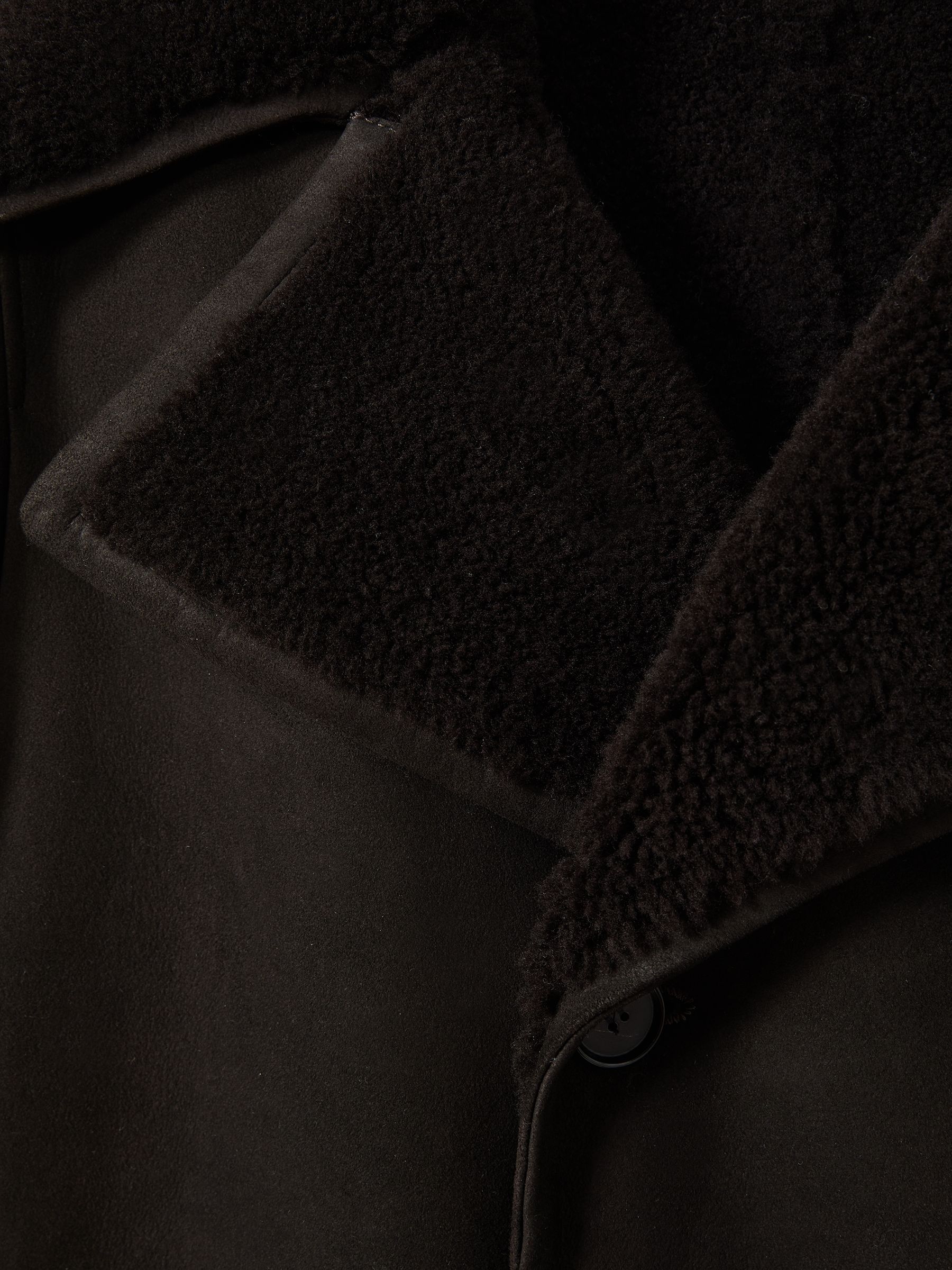 Atelier Suede Shearling Jacket in Brown