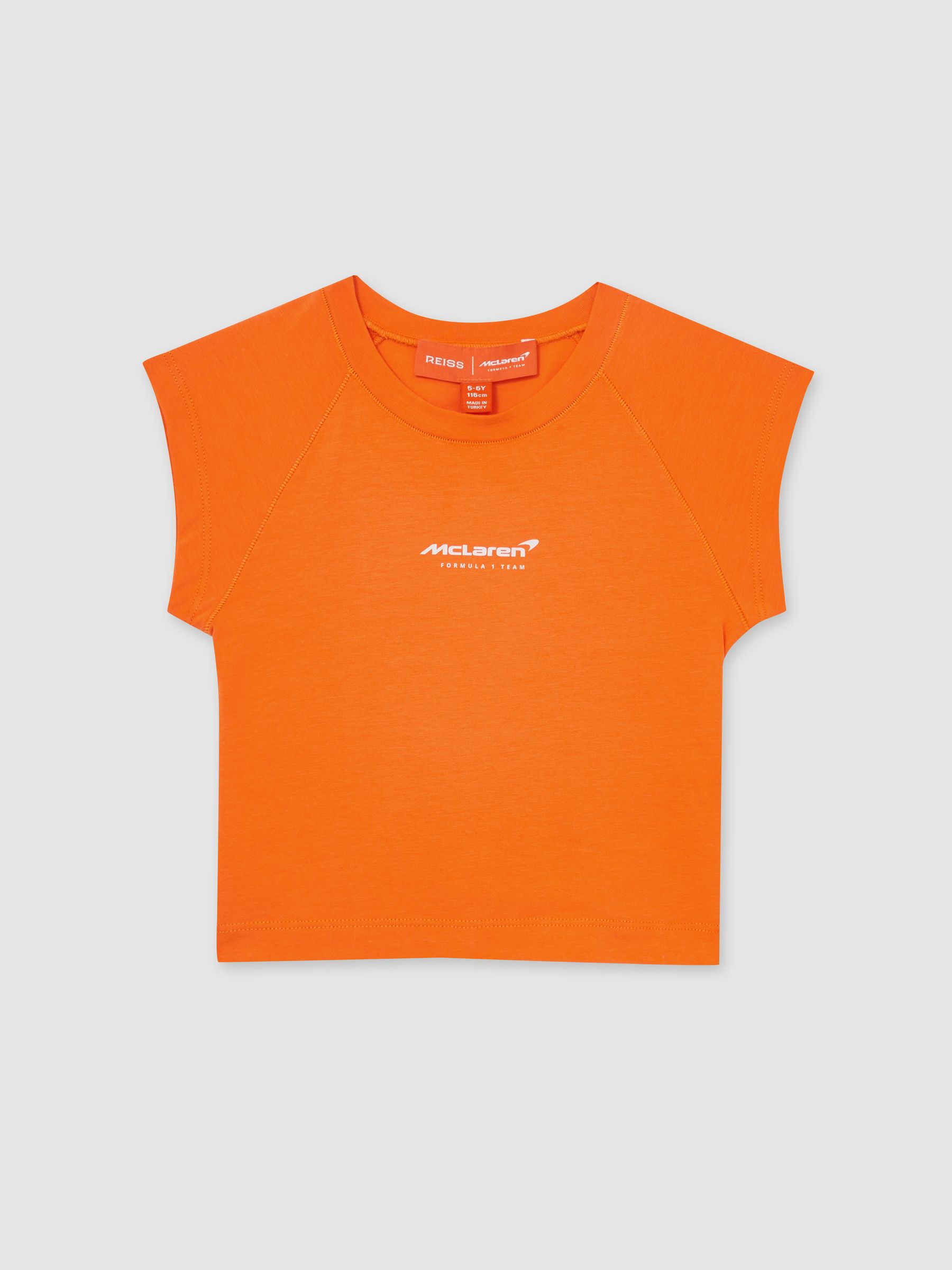 3-9 yrs McLaren F1 Team Cropped Logo T-Shirt in Orange
