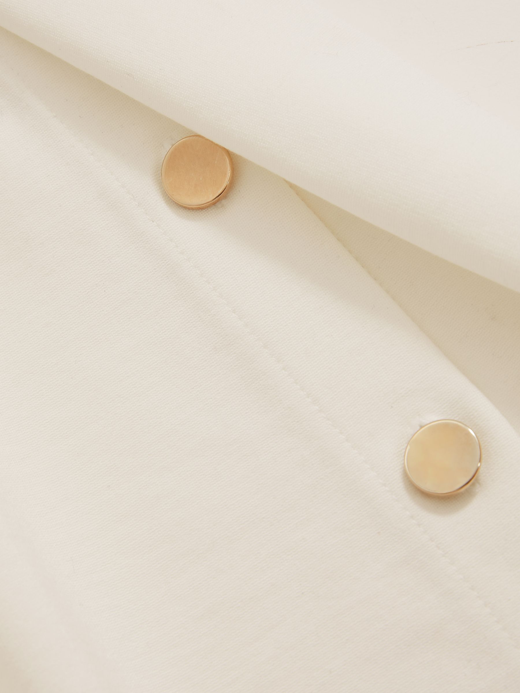 Button Side Sleeveless Top in Ivory