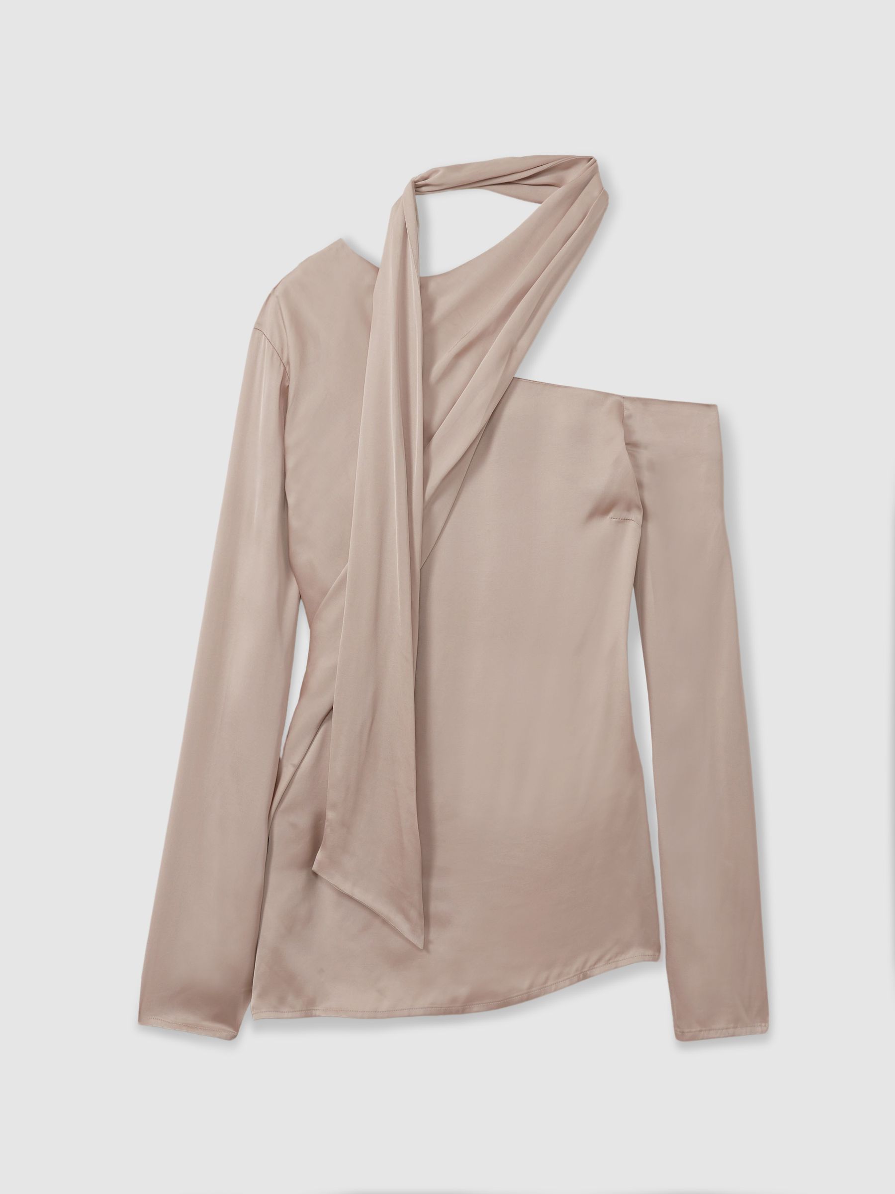 Off-The-Shoulder Drape Top in Blush