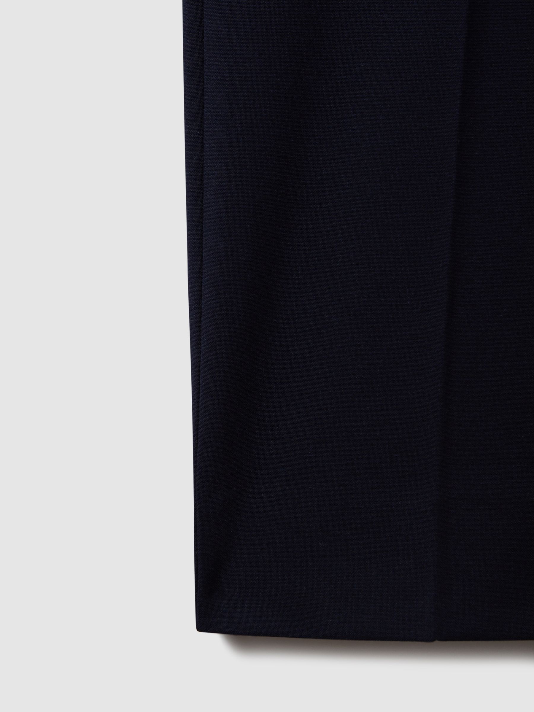 Stretch Slim Fit Drawstring Trousers in Navy