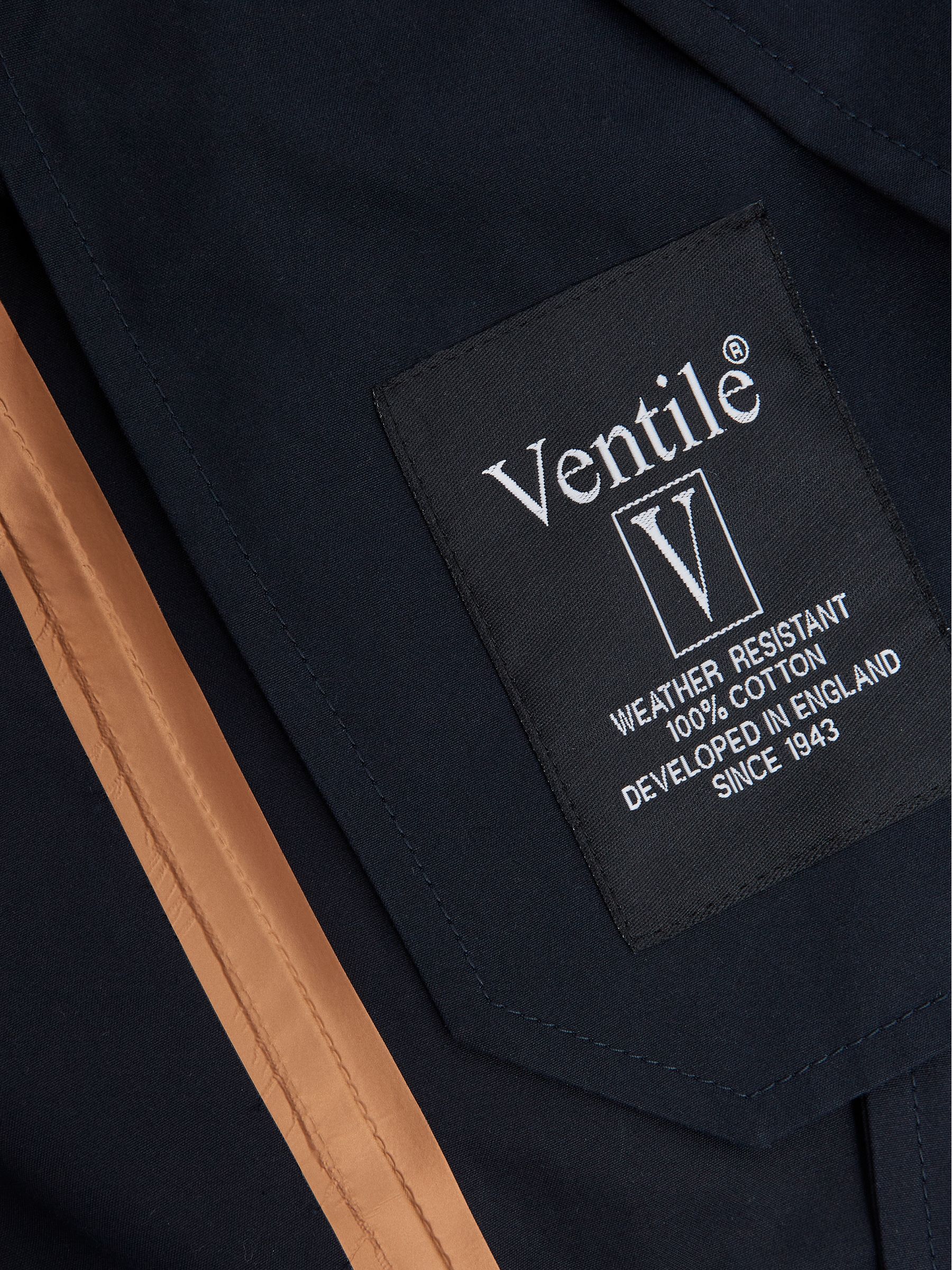 Private White Mid-Length Trench Coat in Navy