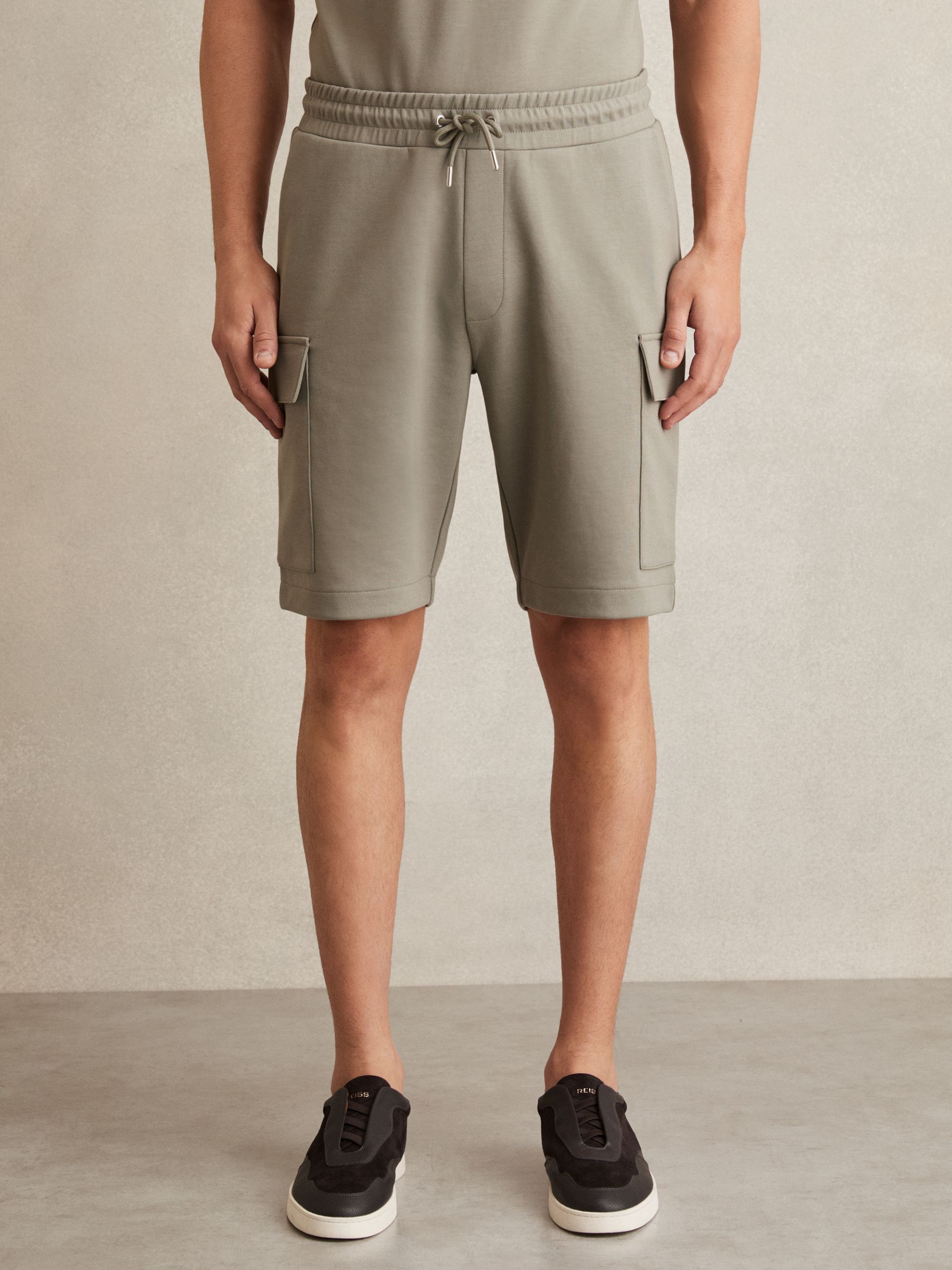 Interlock Cargo Shorts in Sage Green