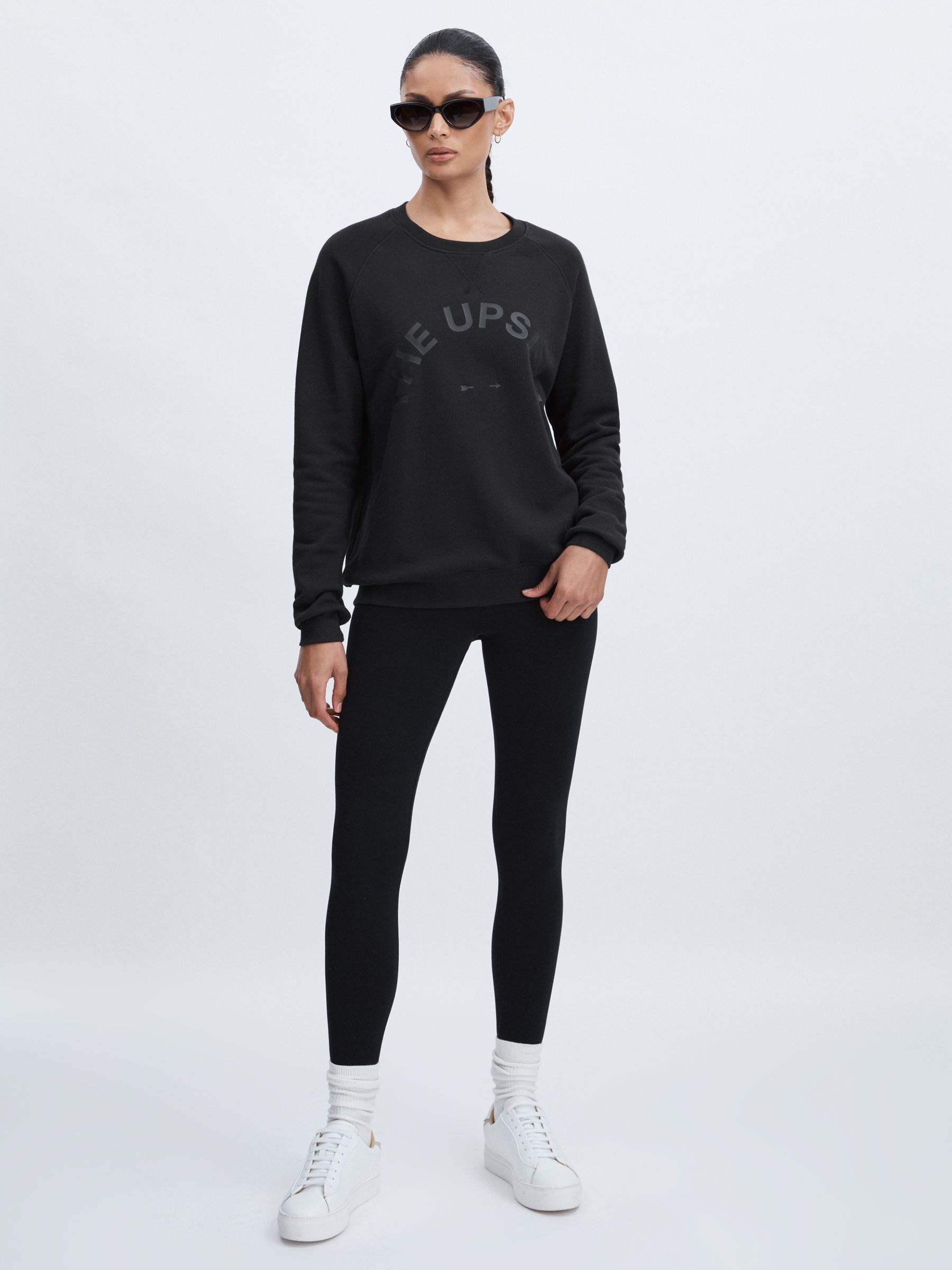 The Upside Cotton Logo Sweatshirt in Black