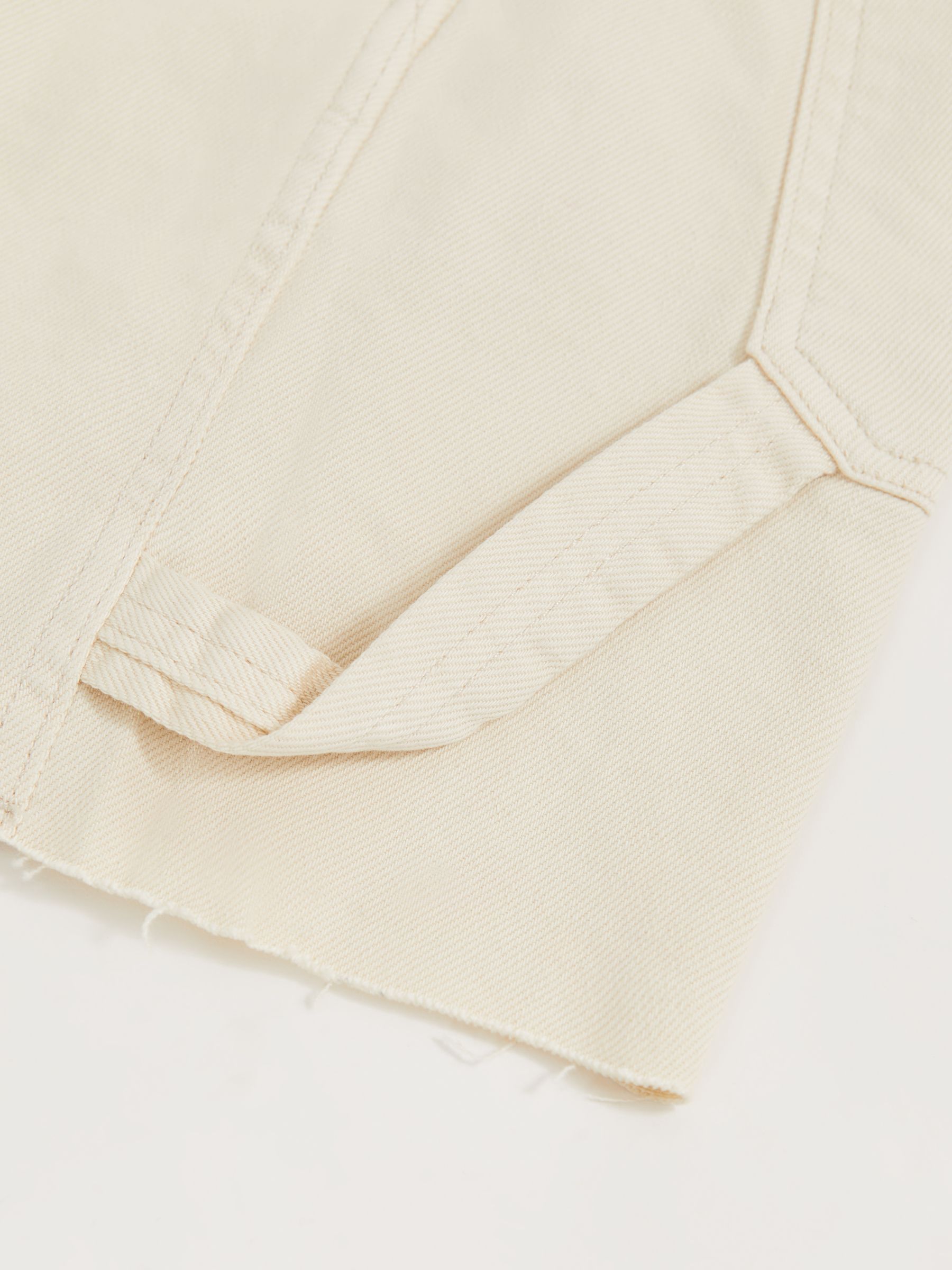 90S Long Shorts in Ecru