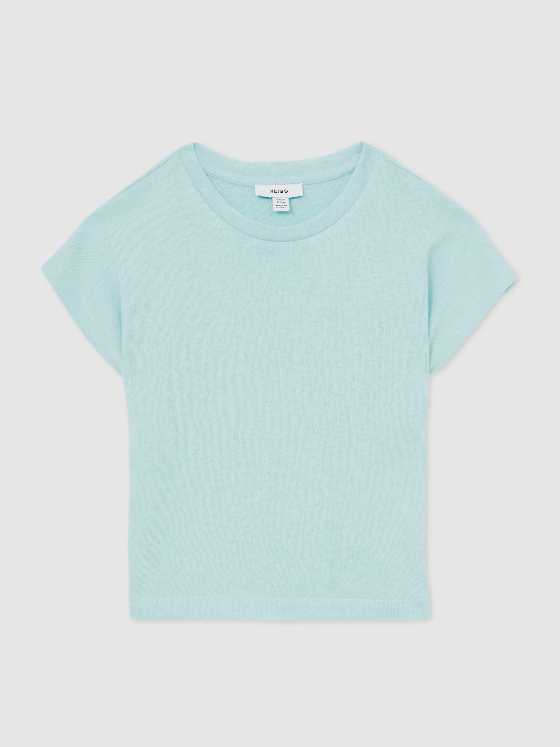 4-9 yrs Oversized Cotton-Blend T-Shirt in Blue
