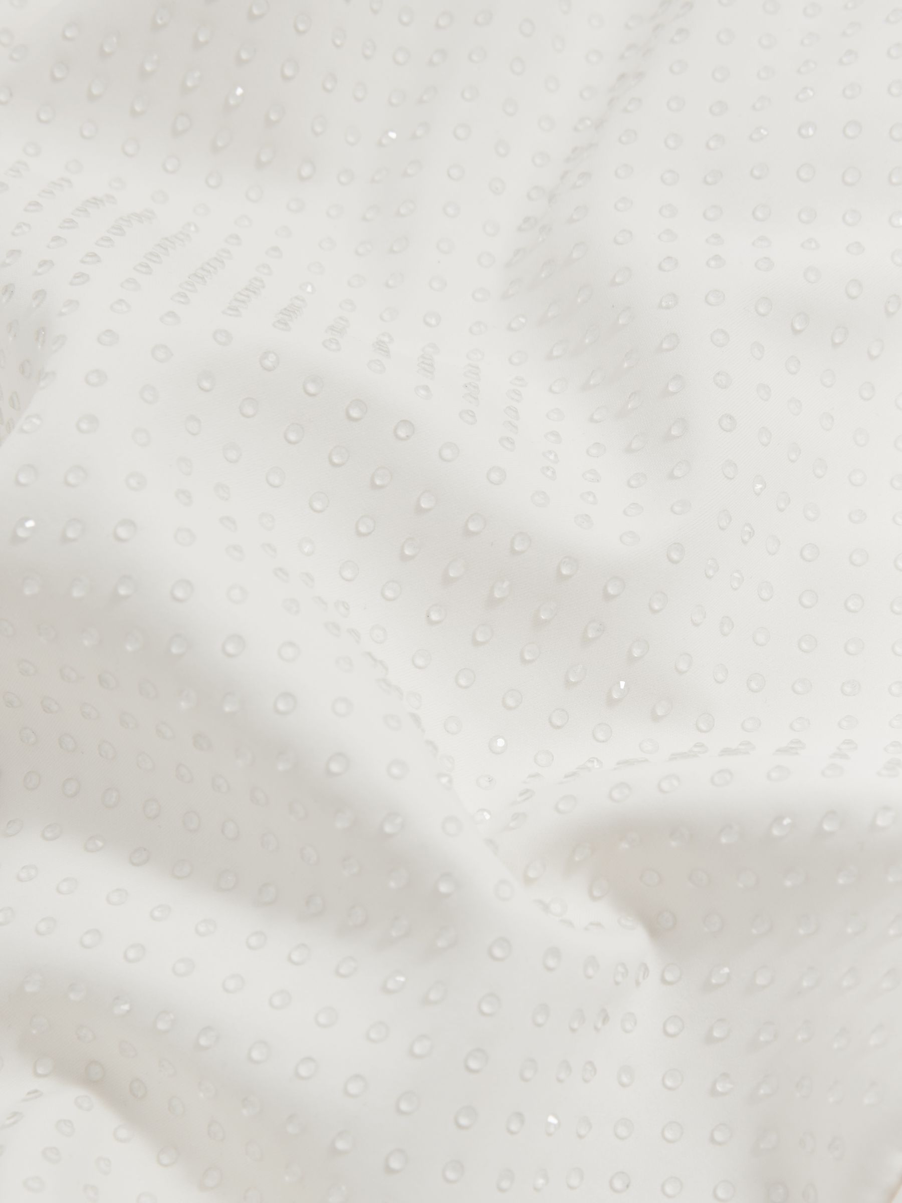 Good American Scuba Crystal Midi Dress in White