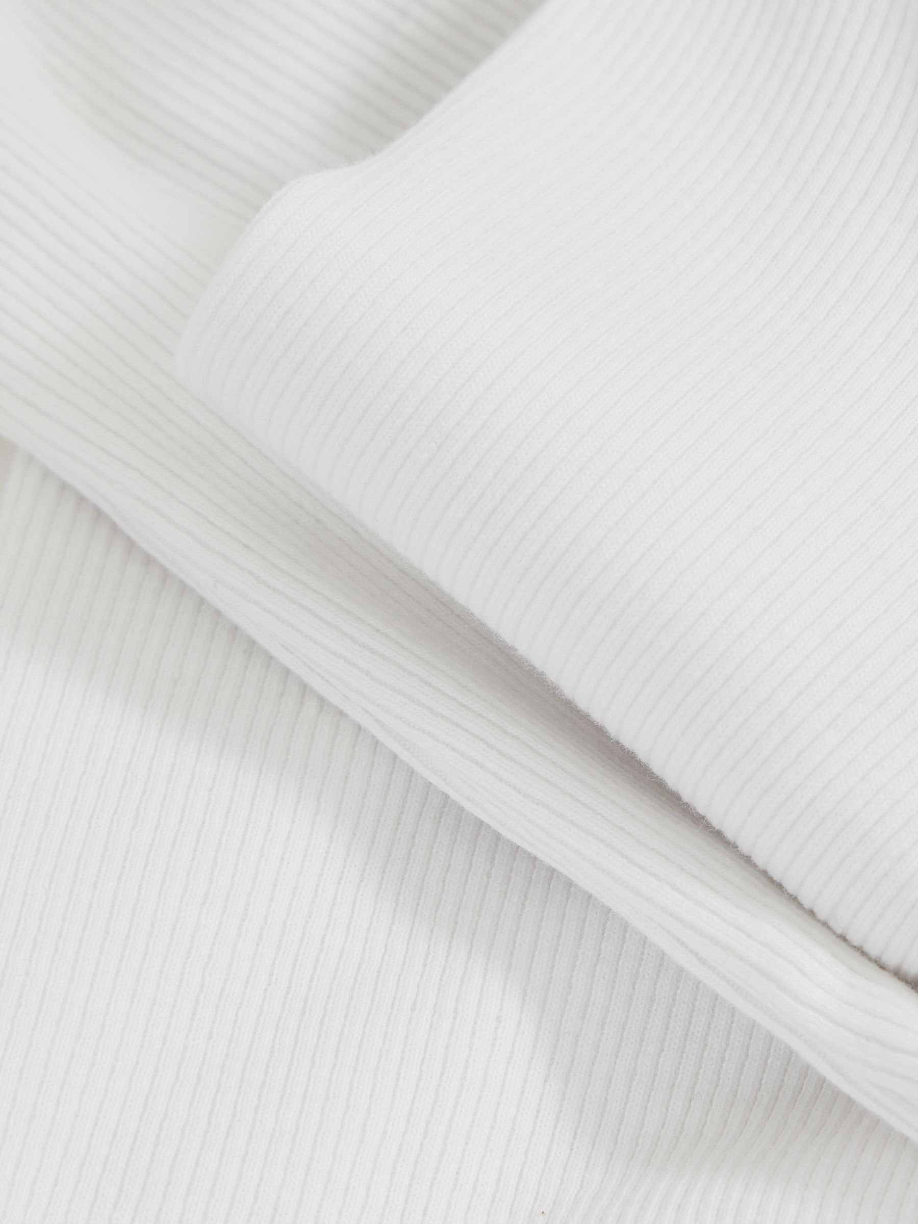 9-13 yrs Cotton Ruched Long-Sleeve T-Shirt with Stretch in Ivory