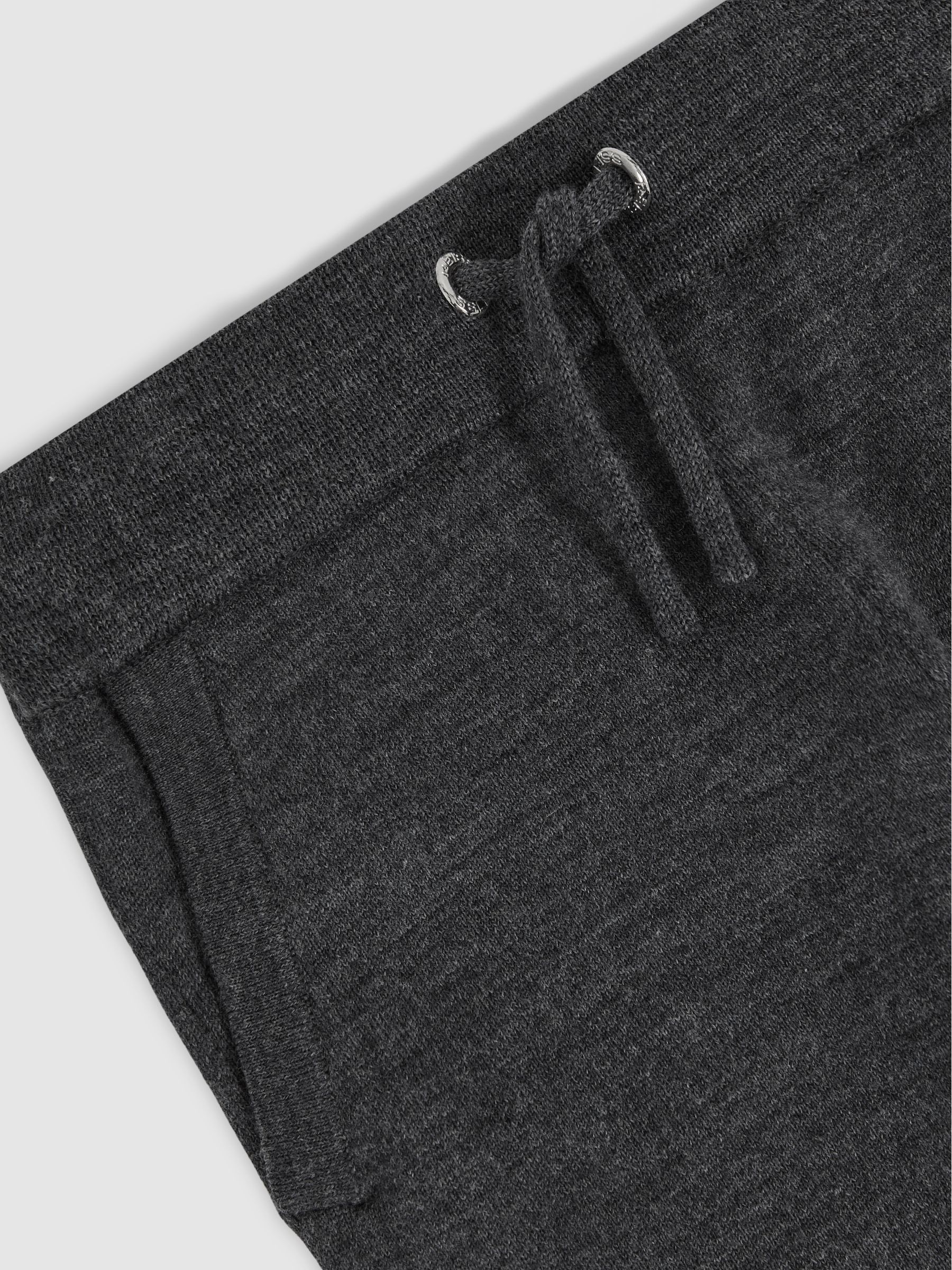 9-13 yrs Merino Wool Cuffed Joggers in Derby Grey Melange