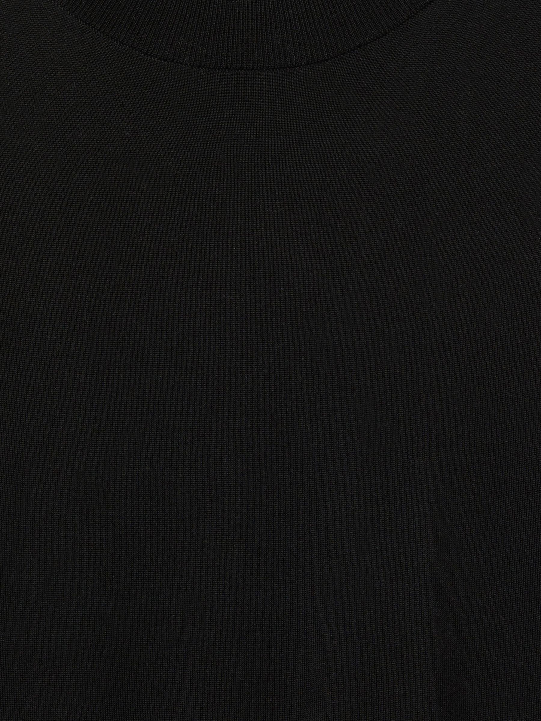 Reiss | Les 100 Ciels Noble-Wool Long-Sleeve Jumper in Black